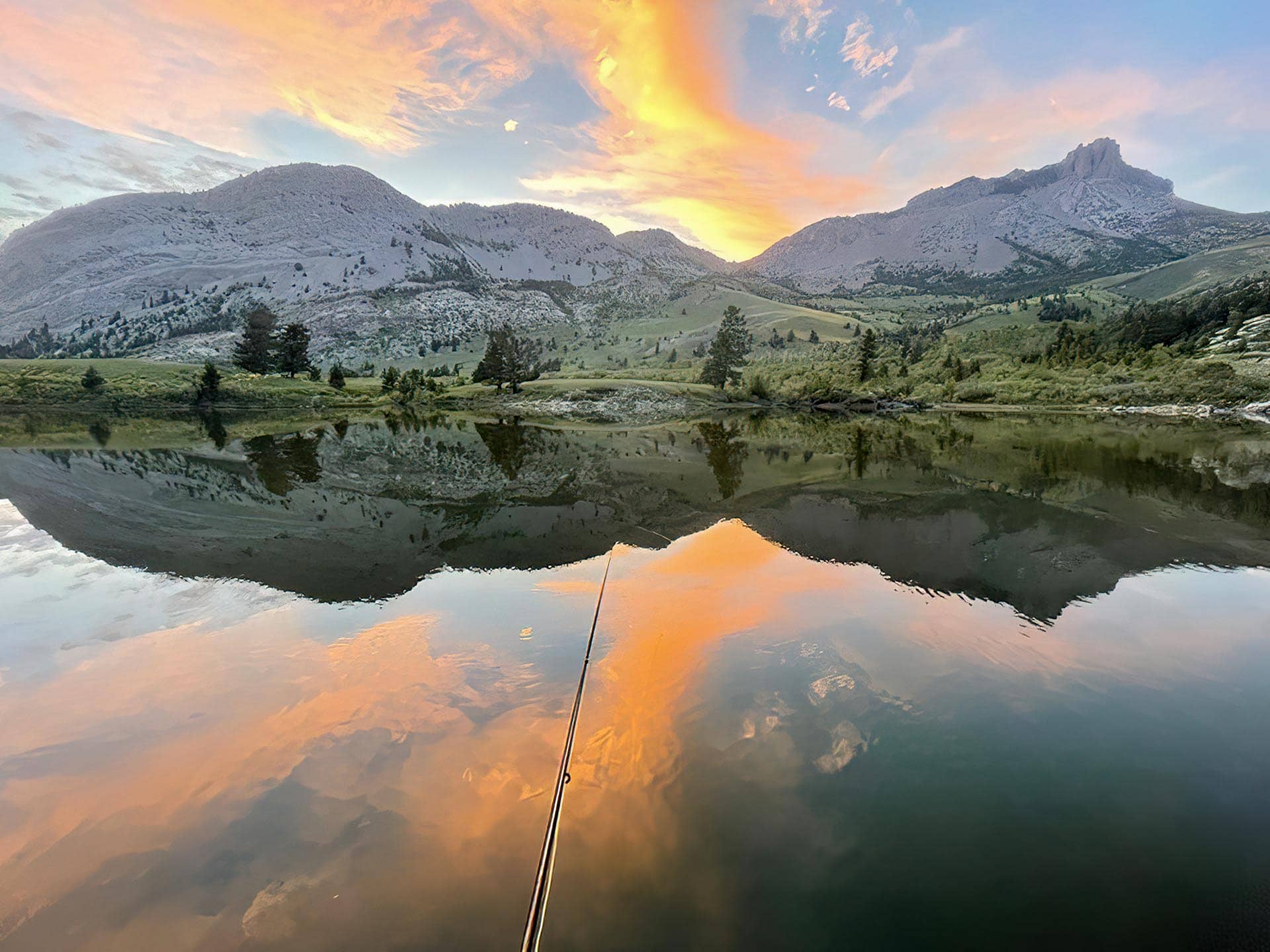 Sunset Reservoir Montana Sun Canyon Lodge