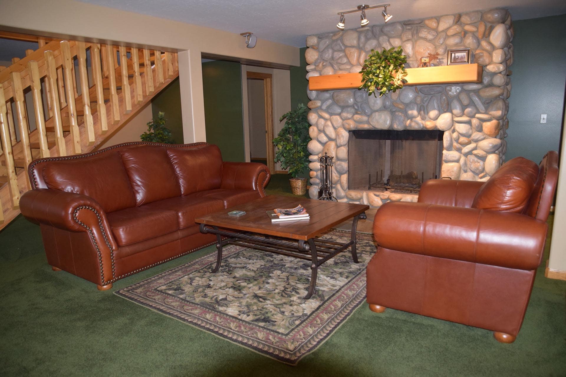 basement fireplace alaska shulin lake resort