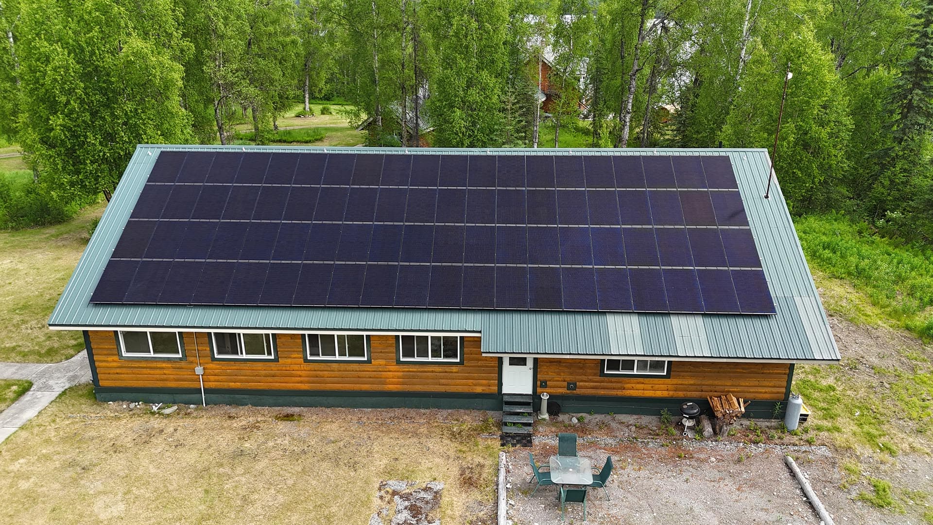 solar panels alaska shulin lake resort