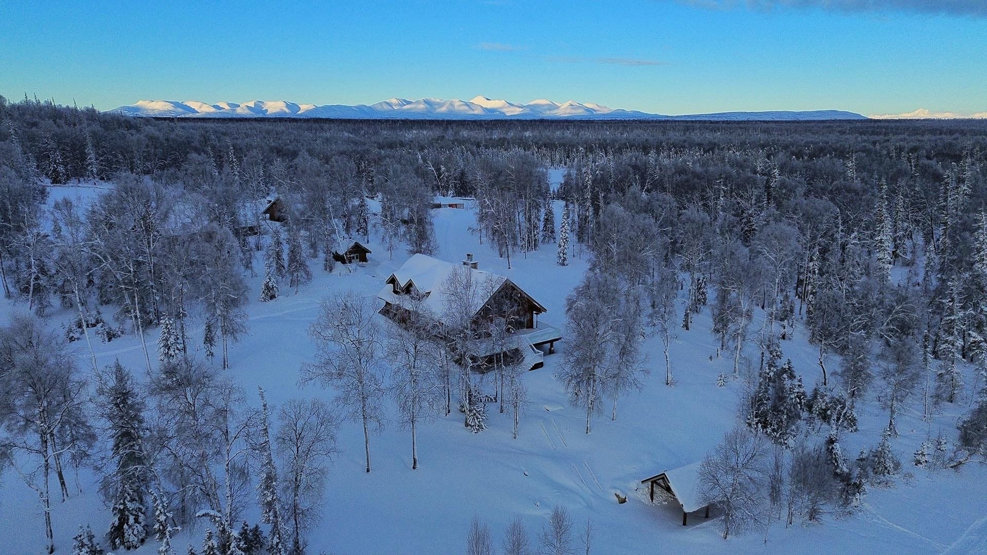 winter lodge alaska shulin lake resort