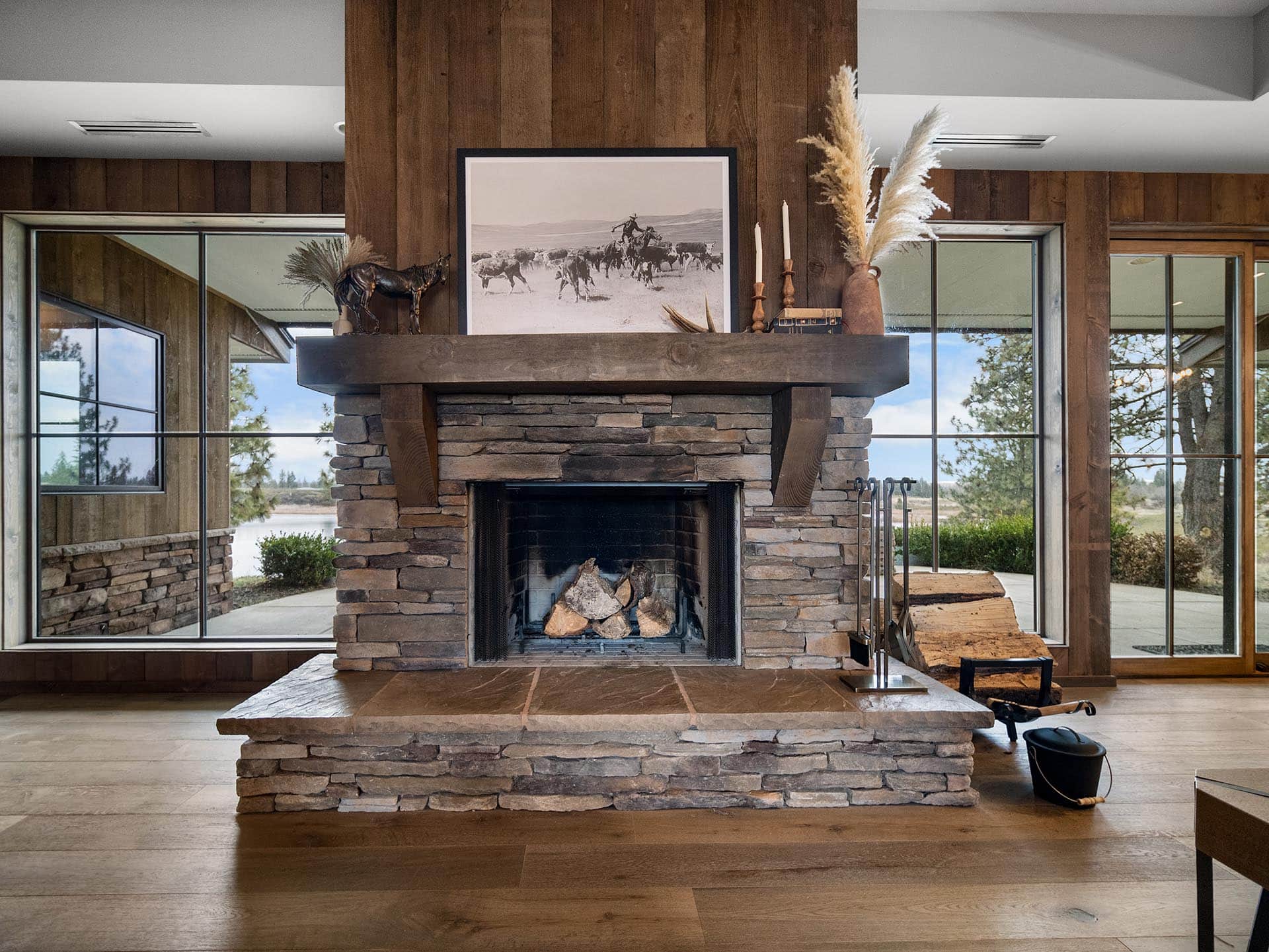 Fireplace Mantle Washington Stillwater Ranch