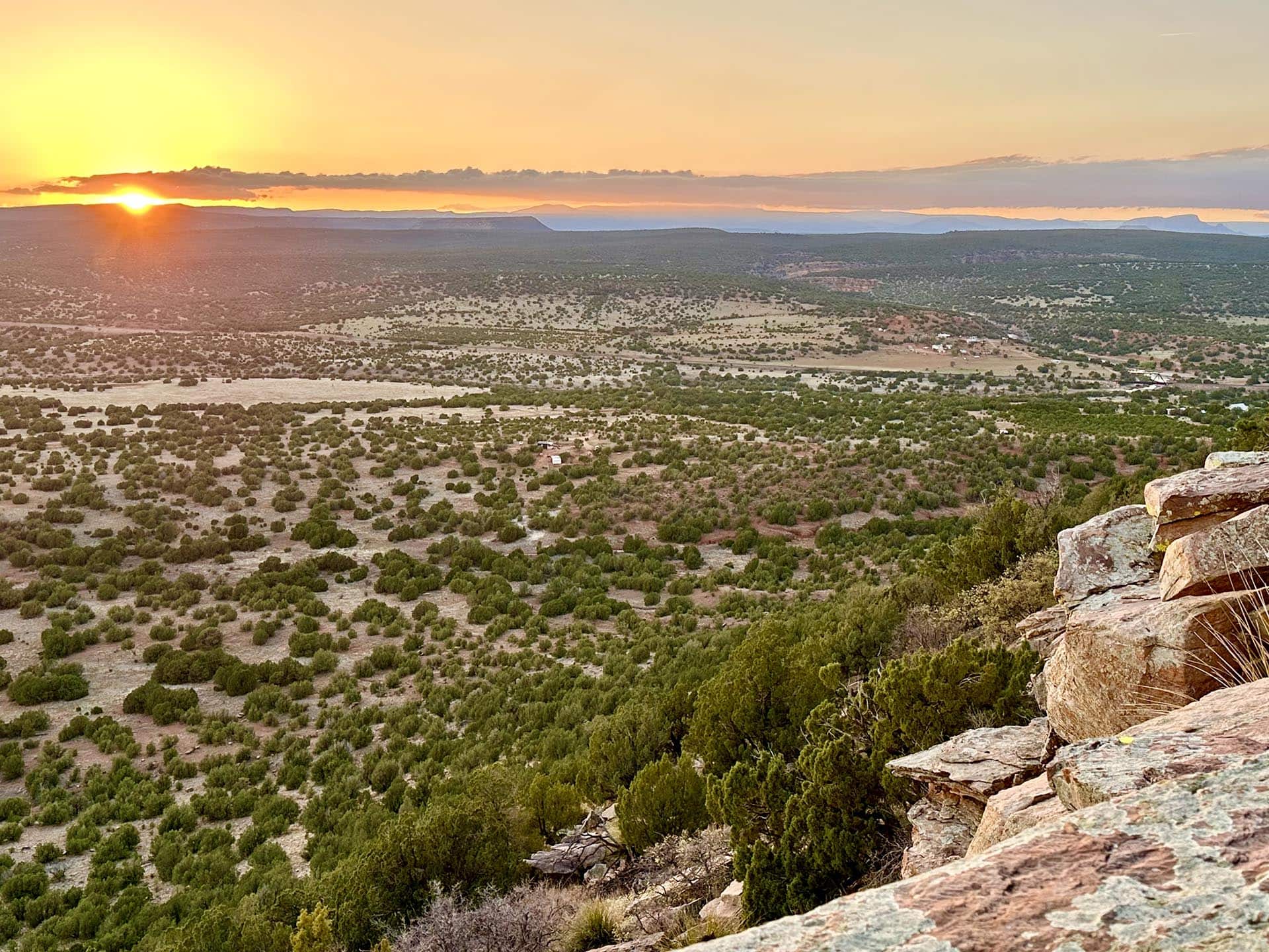 cliff sunset new mexico rancho el patron
