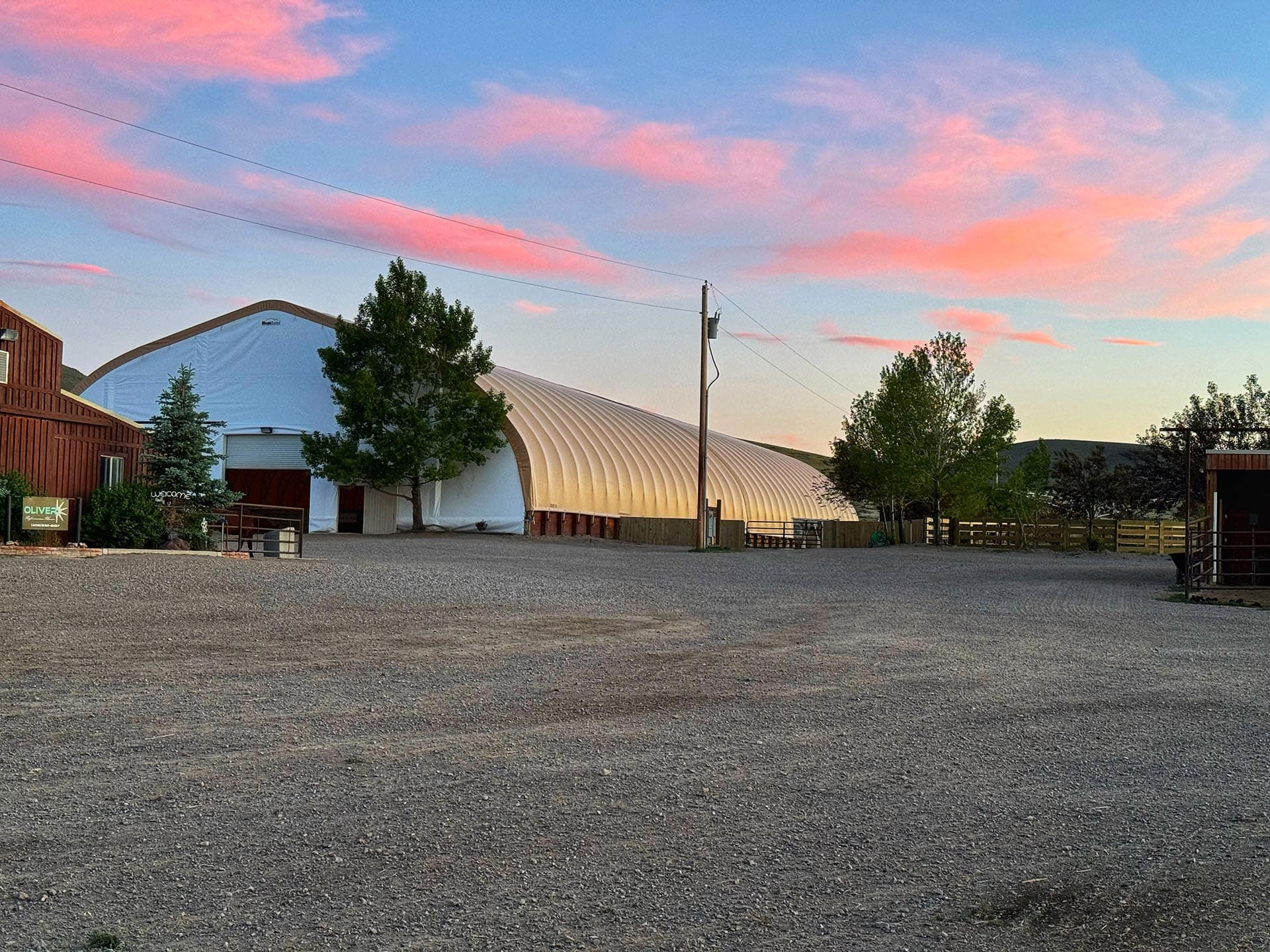 sunset arena montana oliver performance horse facility