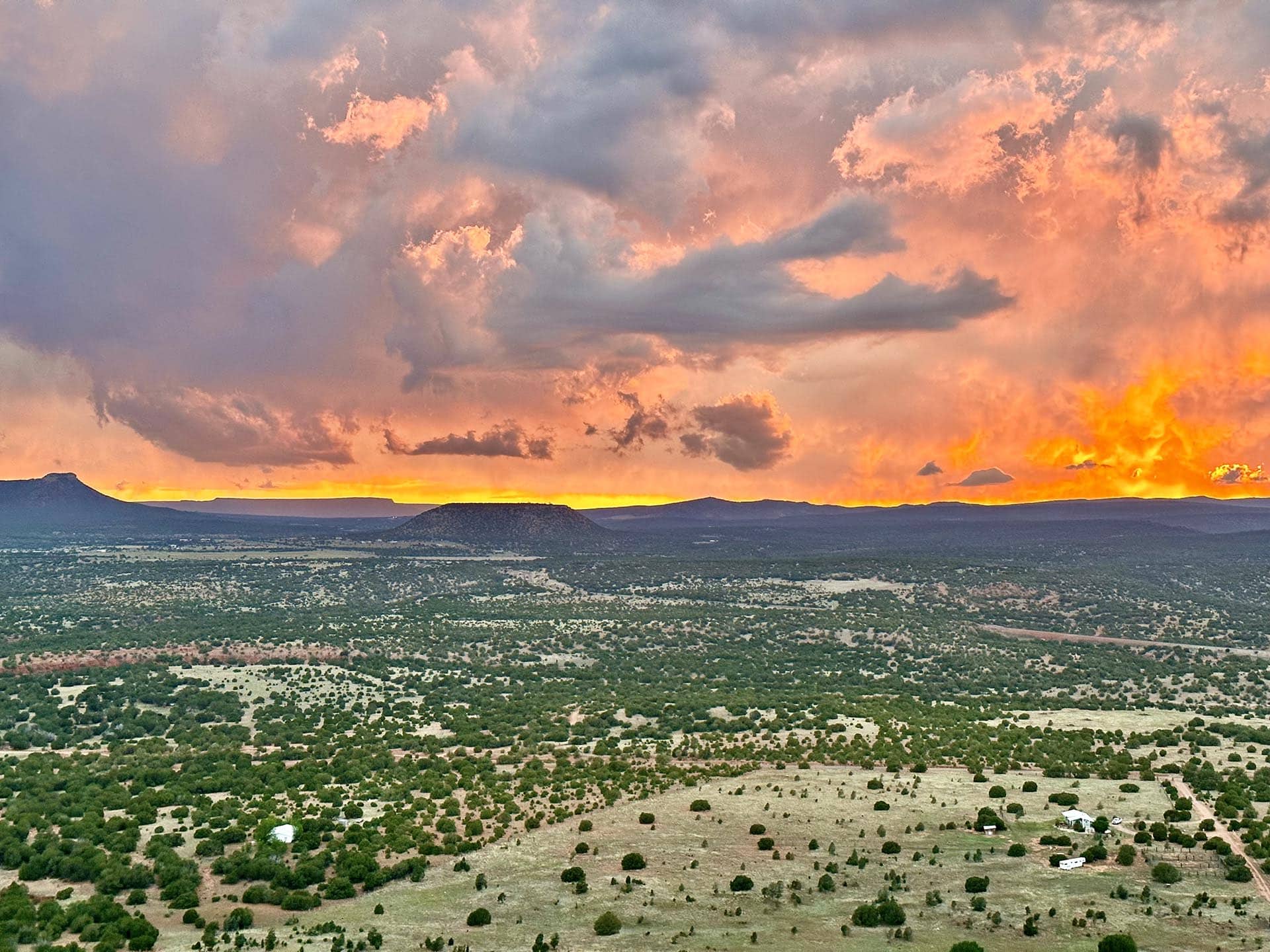 sunset new mexico rancho el patron
