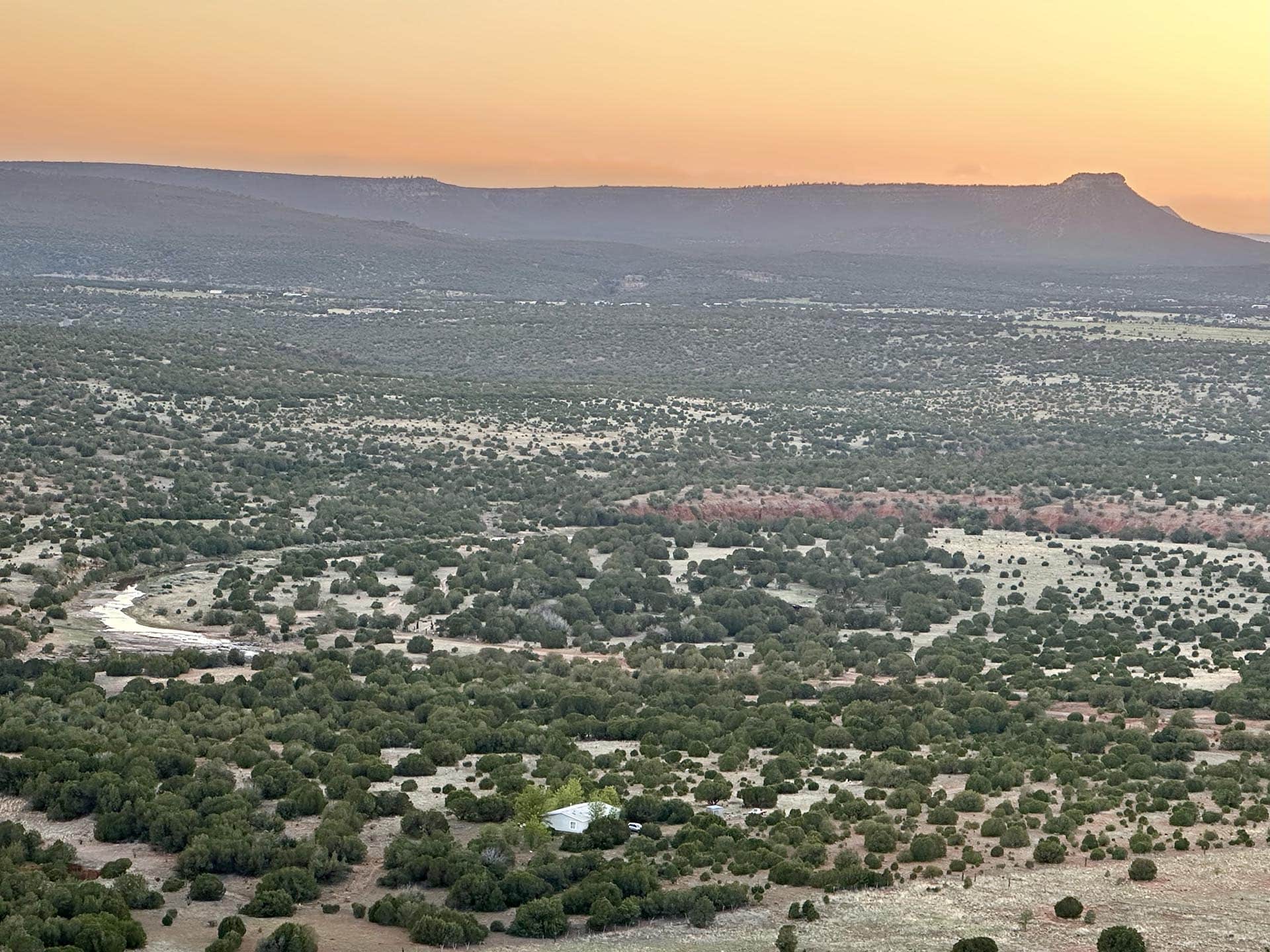 sunset view new mexico rancho el patron