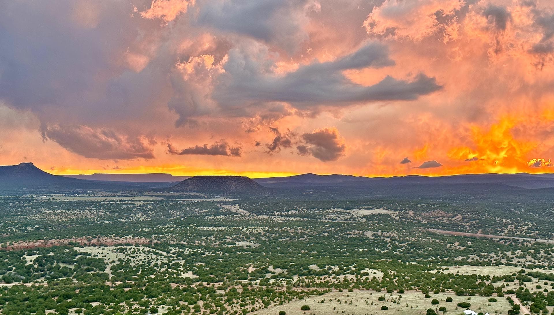 sunset view new mexico rancho el patron