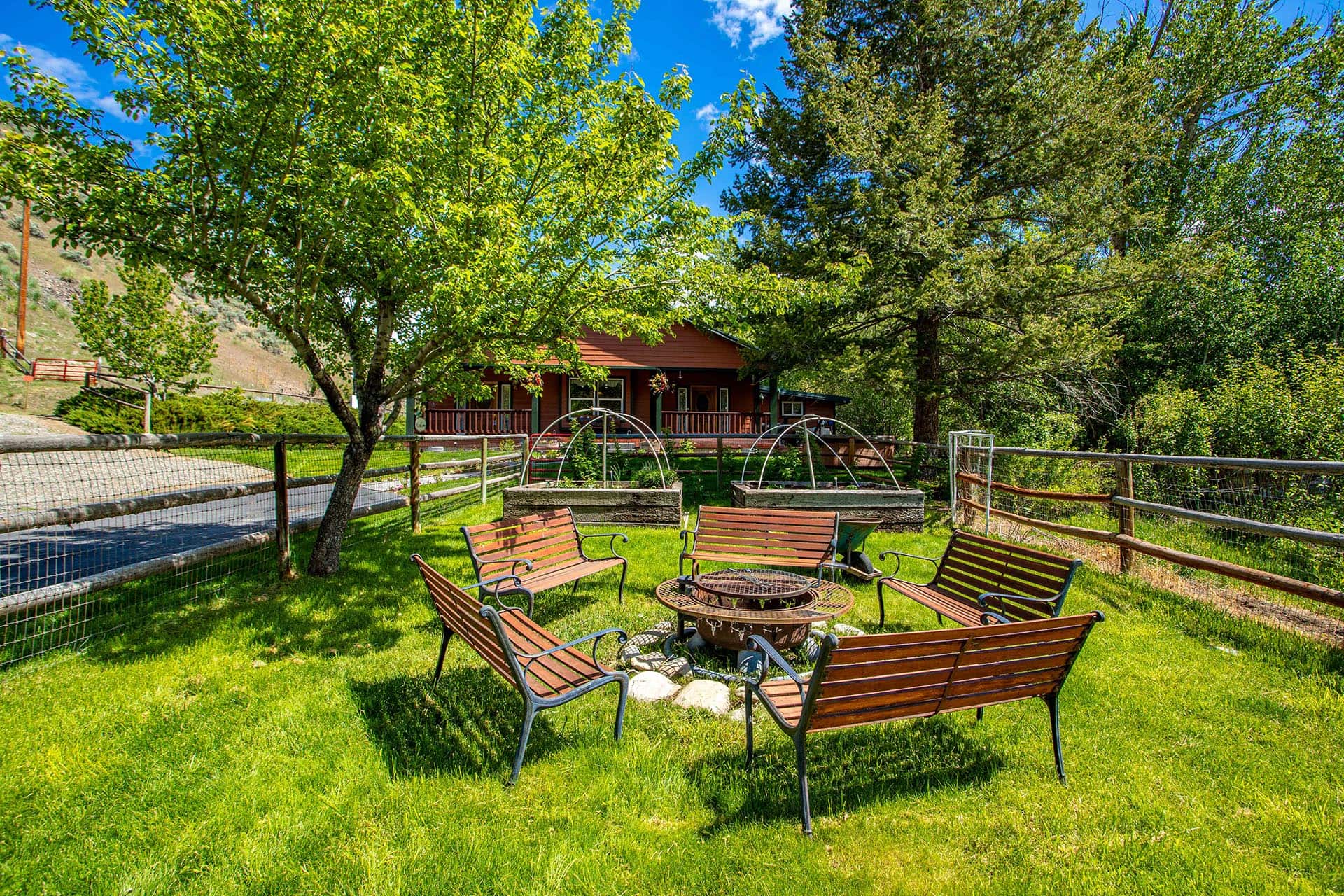 Fire Pit Idaho North Mountain Ranch