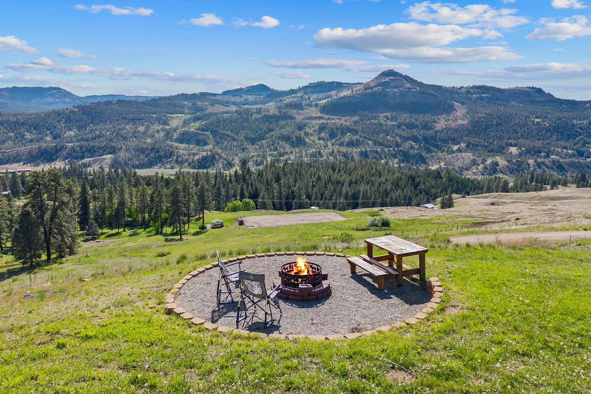 fireplace views washington lost moose ranch