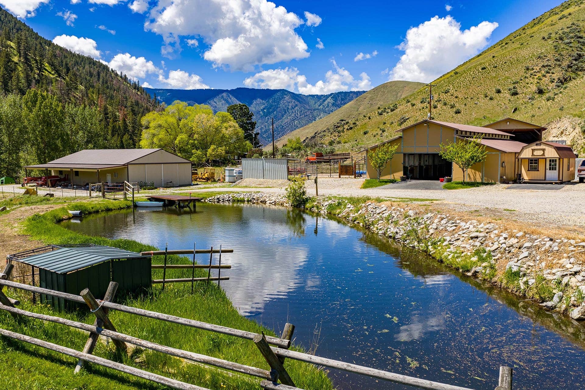 fishing pond idaho north mountain ranch