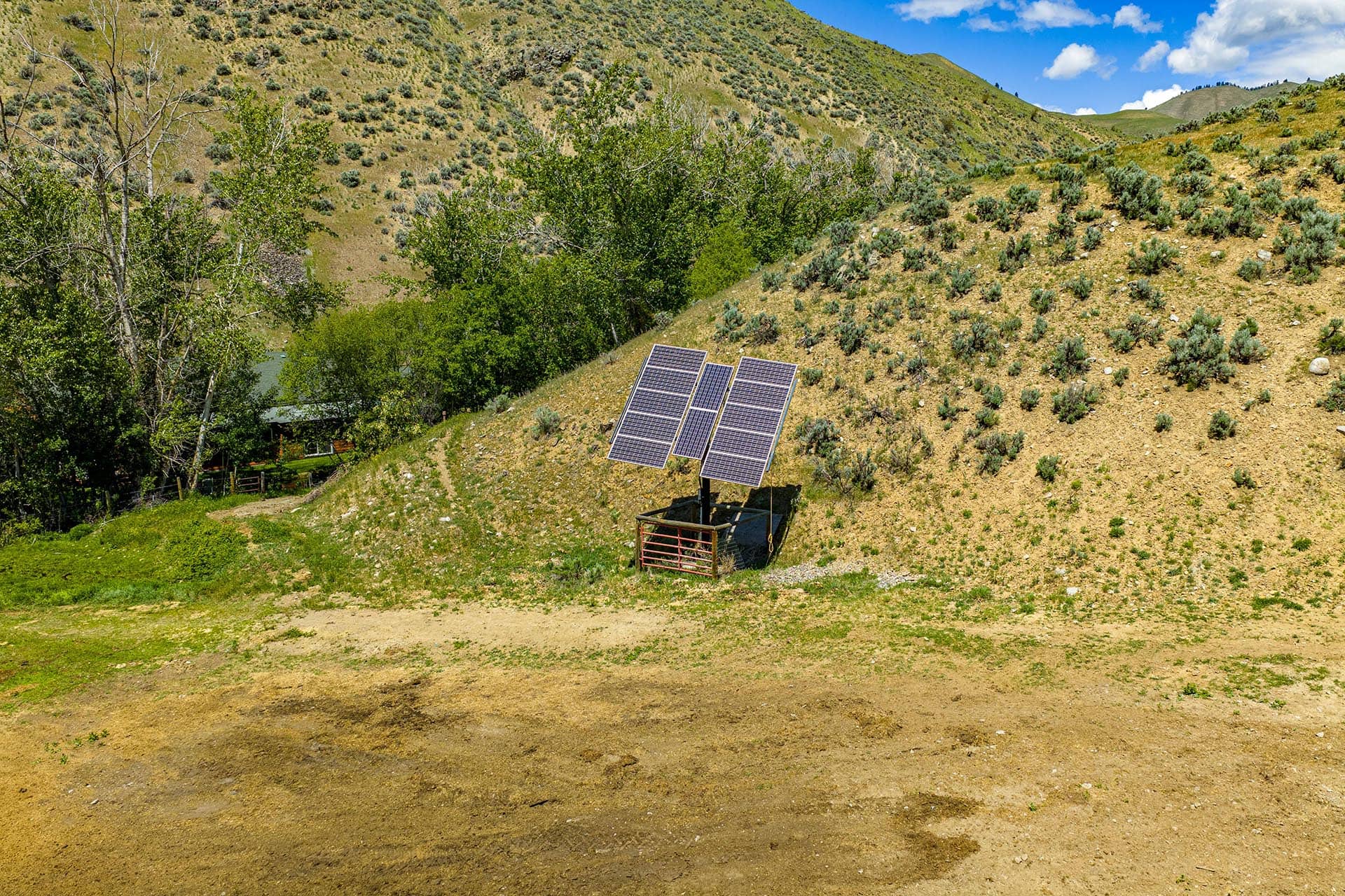 single axis solar panels idaho north mountain ranch