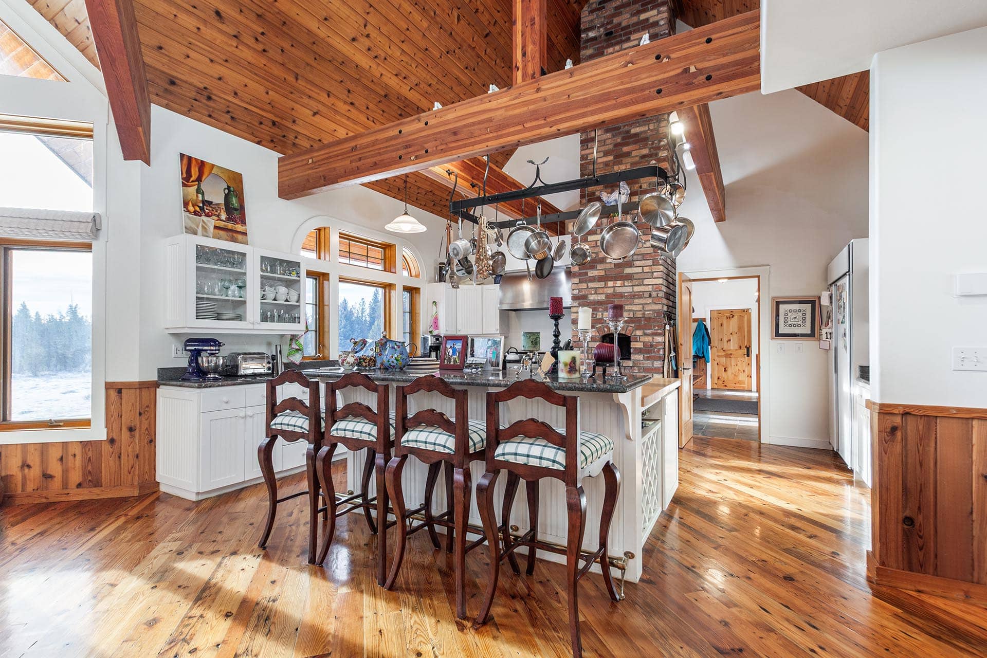 South Facing Kitchen Space Idaho Island Park's Coho Reserve