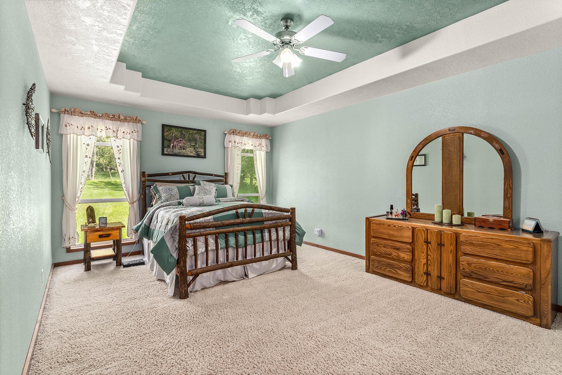 Spacious Master Bedroom Idaho North Mountain Ranch