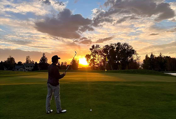 derek van itallie business development manager golfing