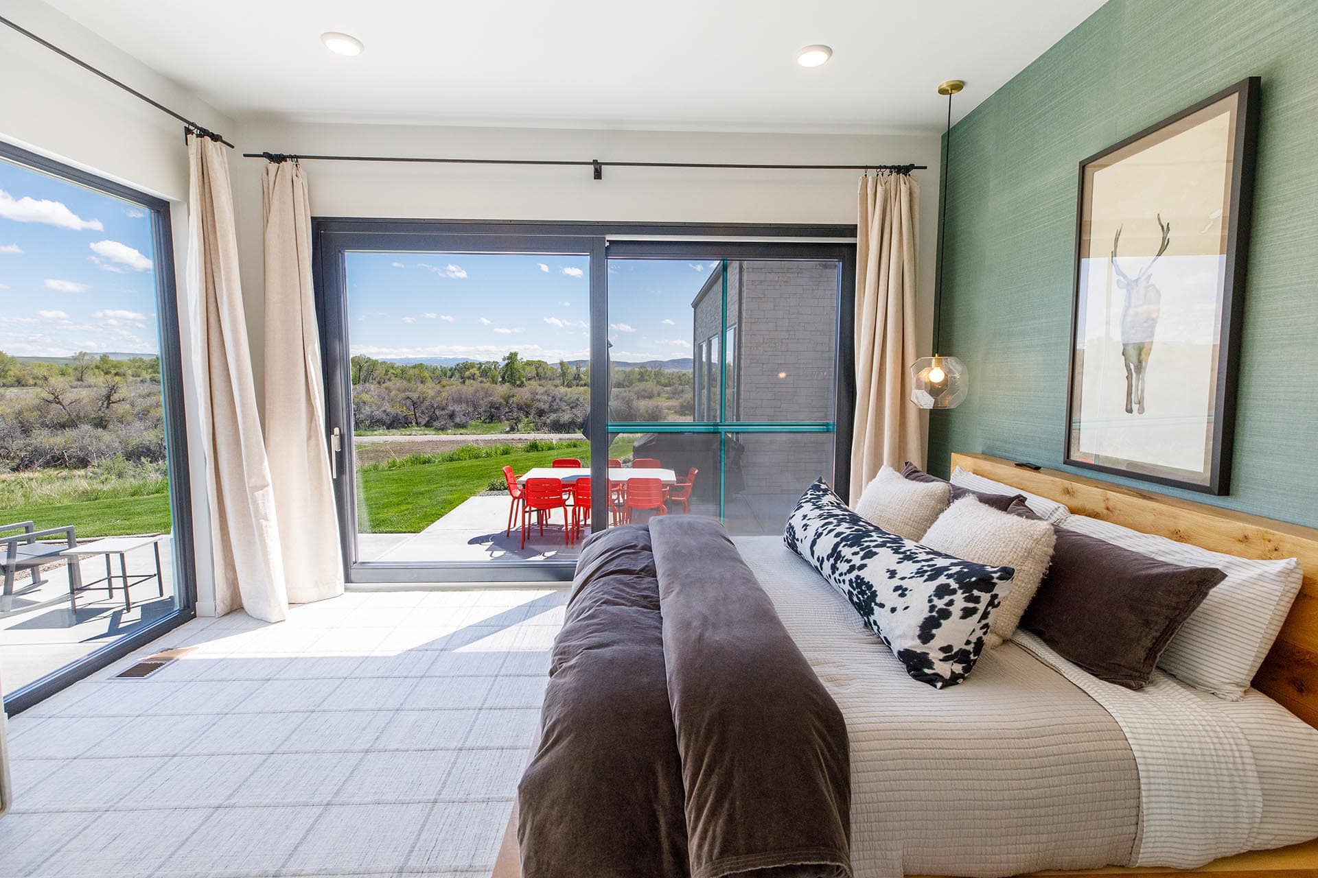 guest bedroom with ensuite montana 1805 river ranch