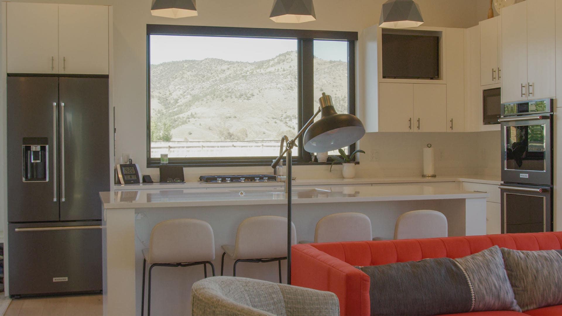 kitchen and living area montana 1805 river ranch