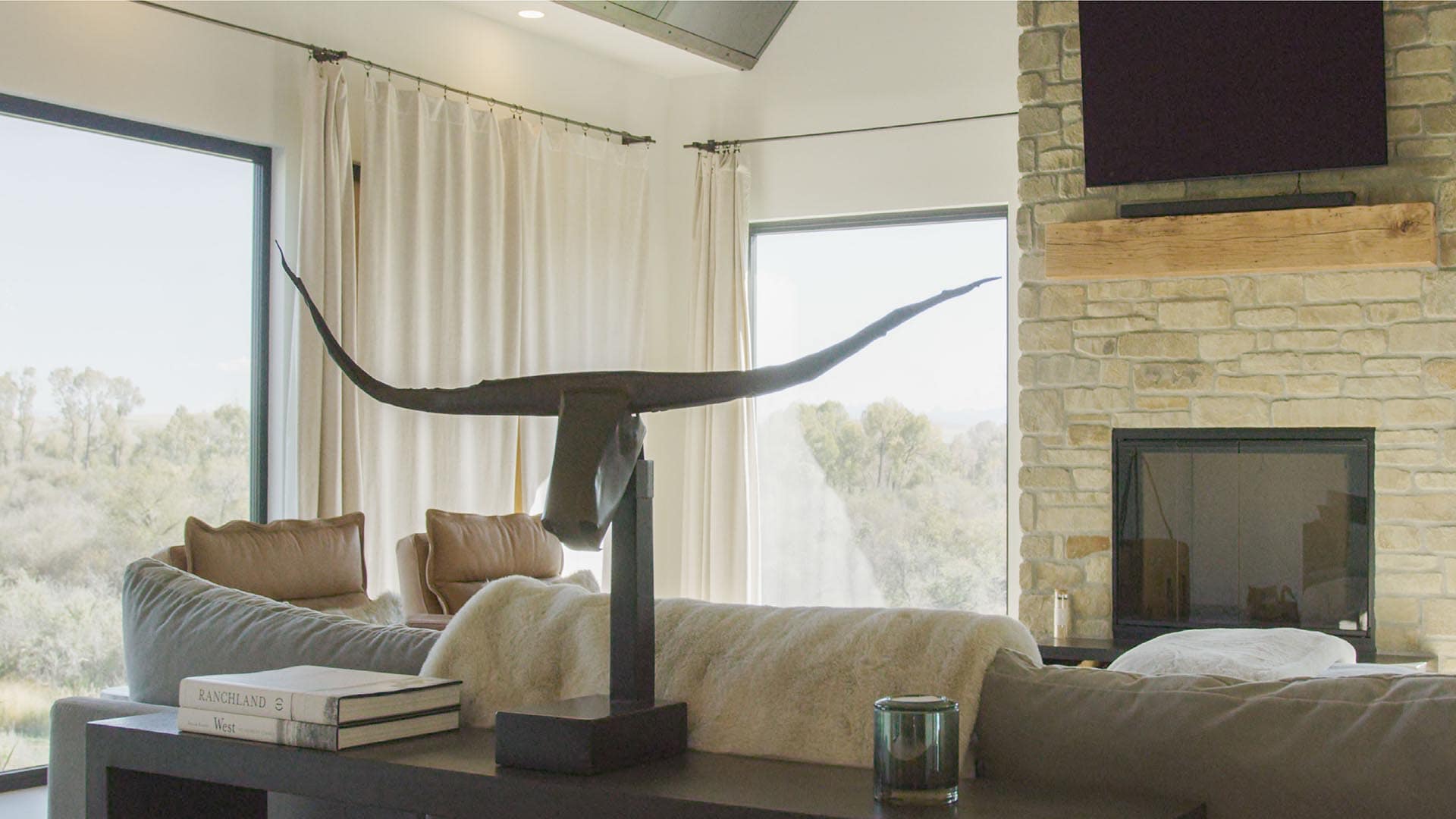 living room main home montana 1805 river ranch