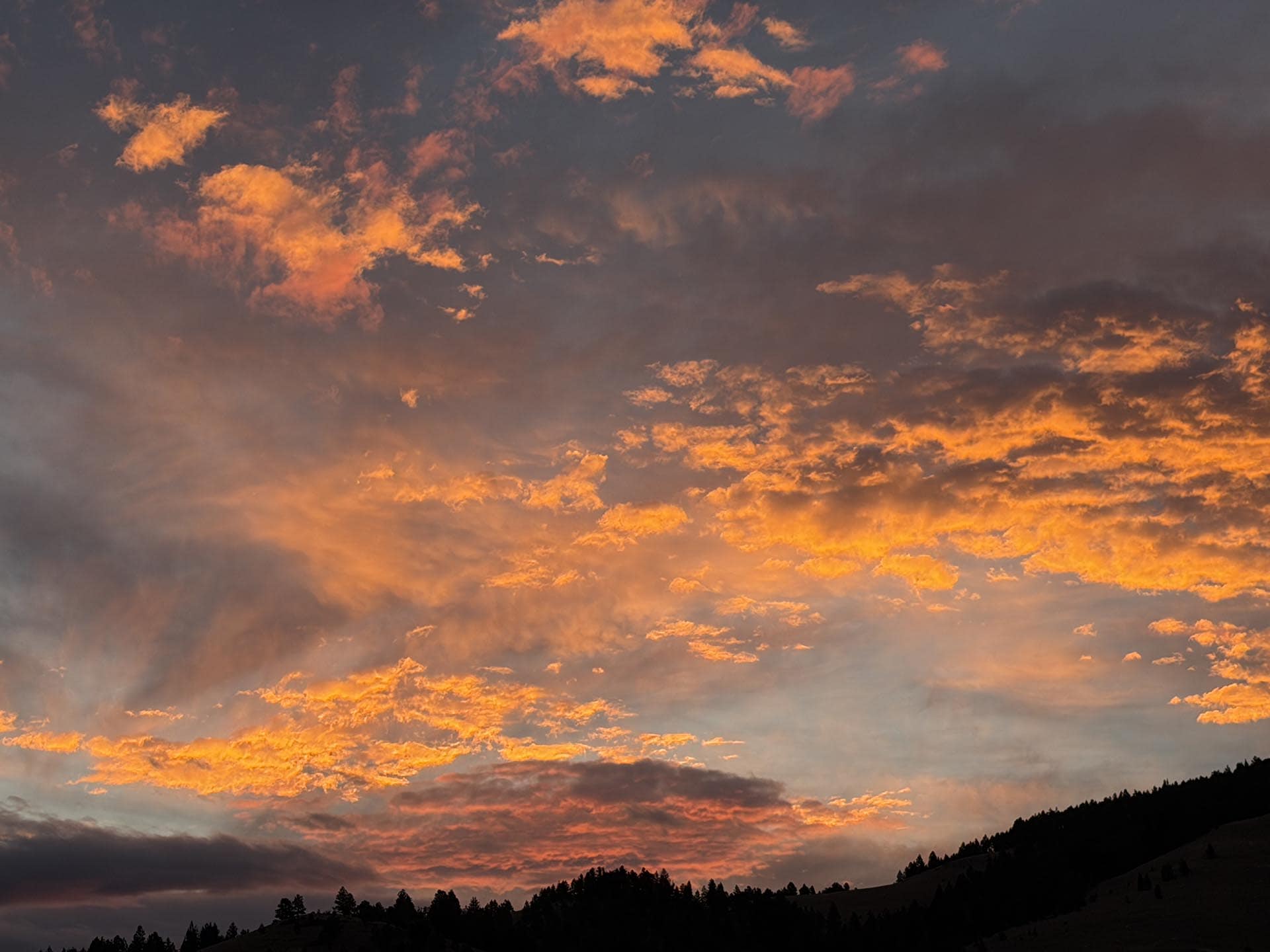 Epic Sunset Montana Elk Ridge Wilderness Retreat