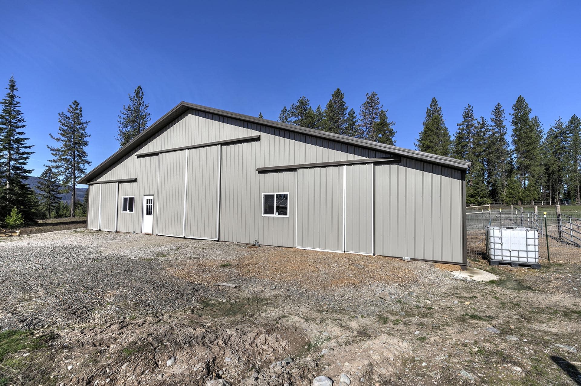 Large Steel Shop Building Montana Cabinet Mountain Wilderness Retreat