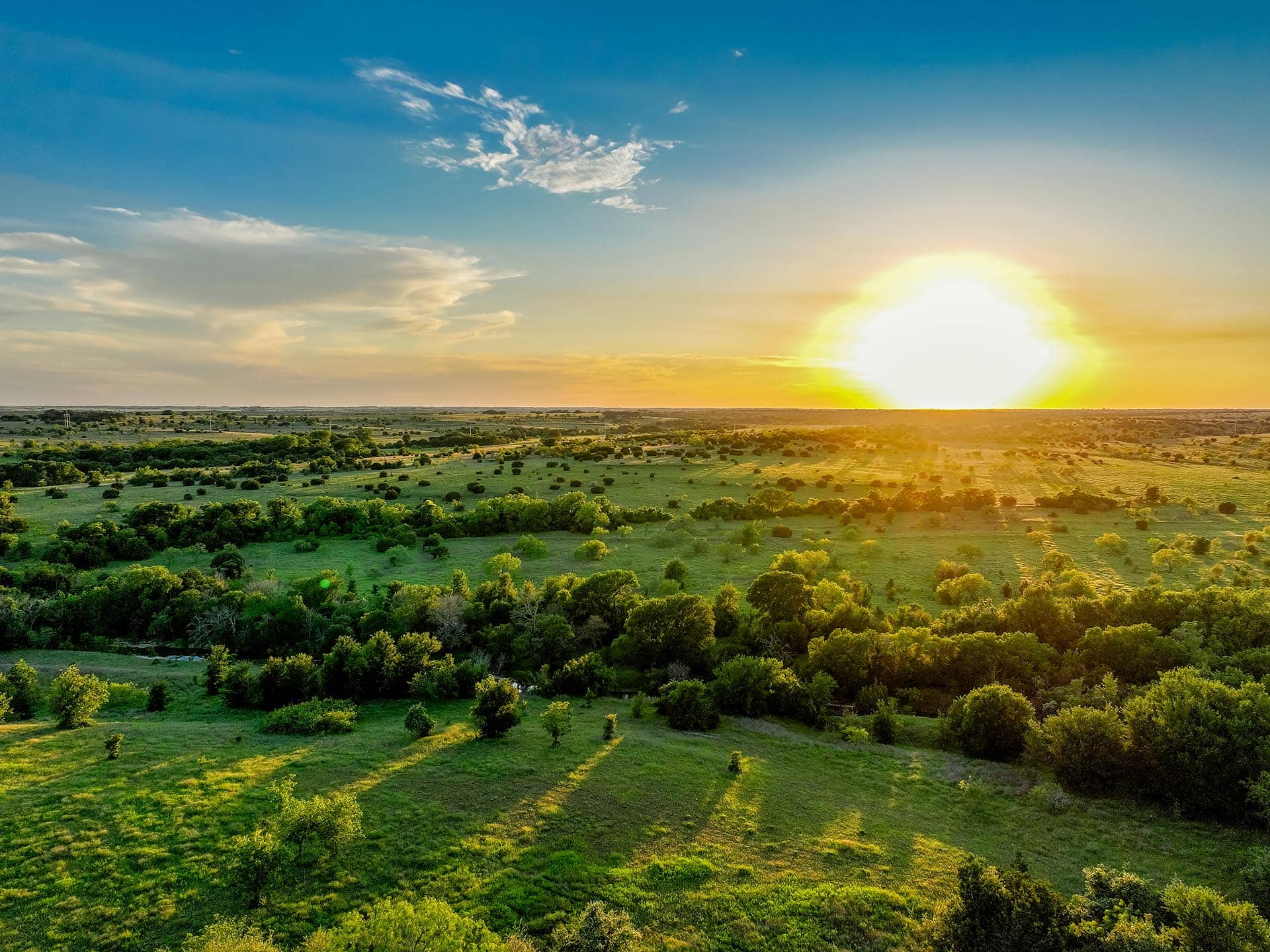 Private rural ranch property in North Texas Cotton Willow Ranch