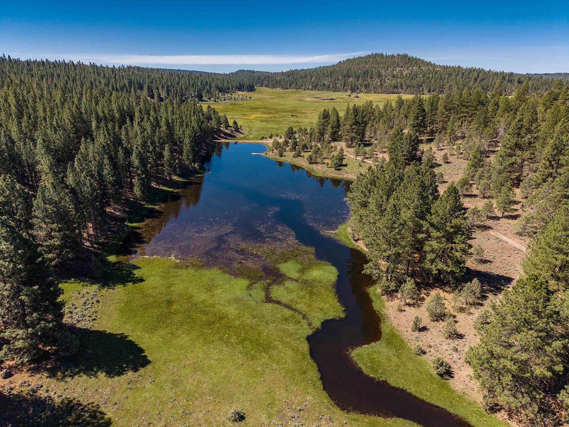 fishhole creek in pond oregon aspen ridge ranch