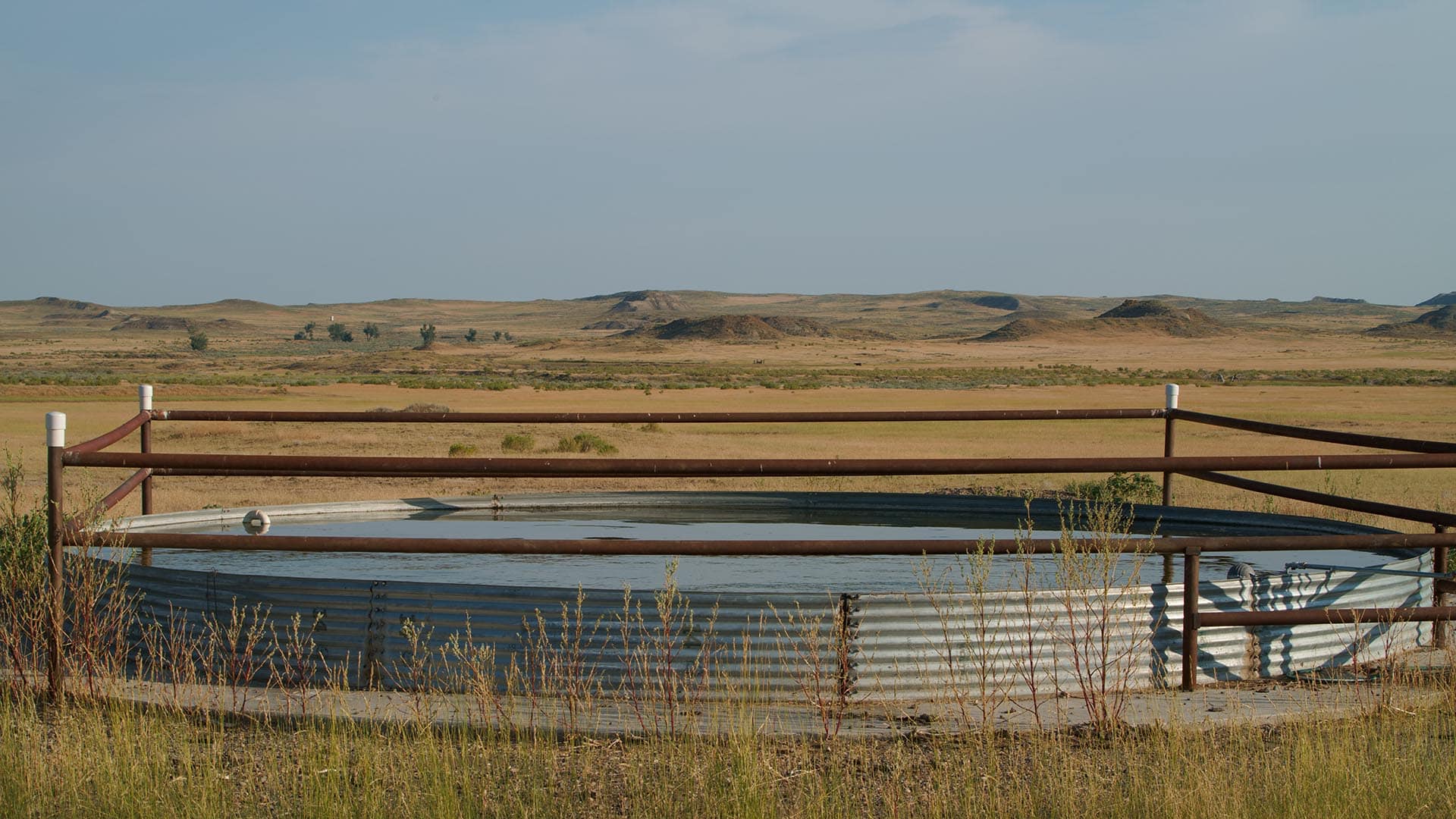 livestock water tank montana over the cliff ranch on little porcupine creek