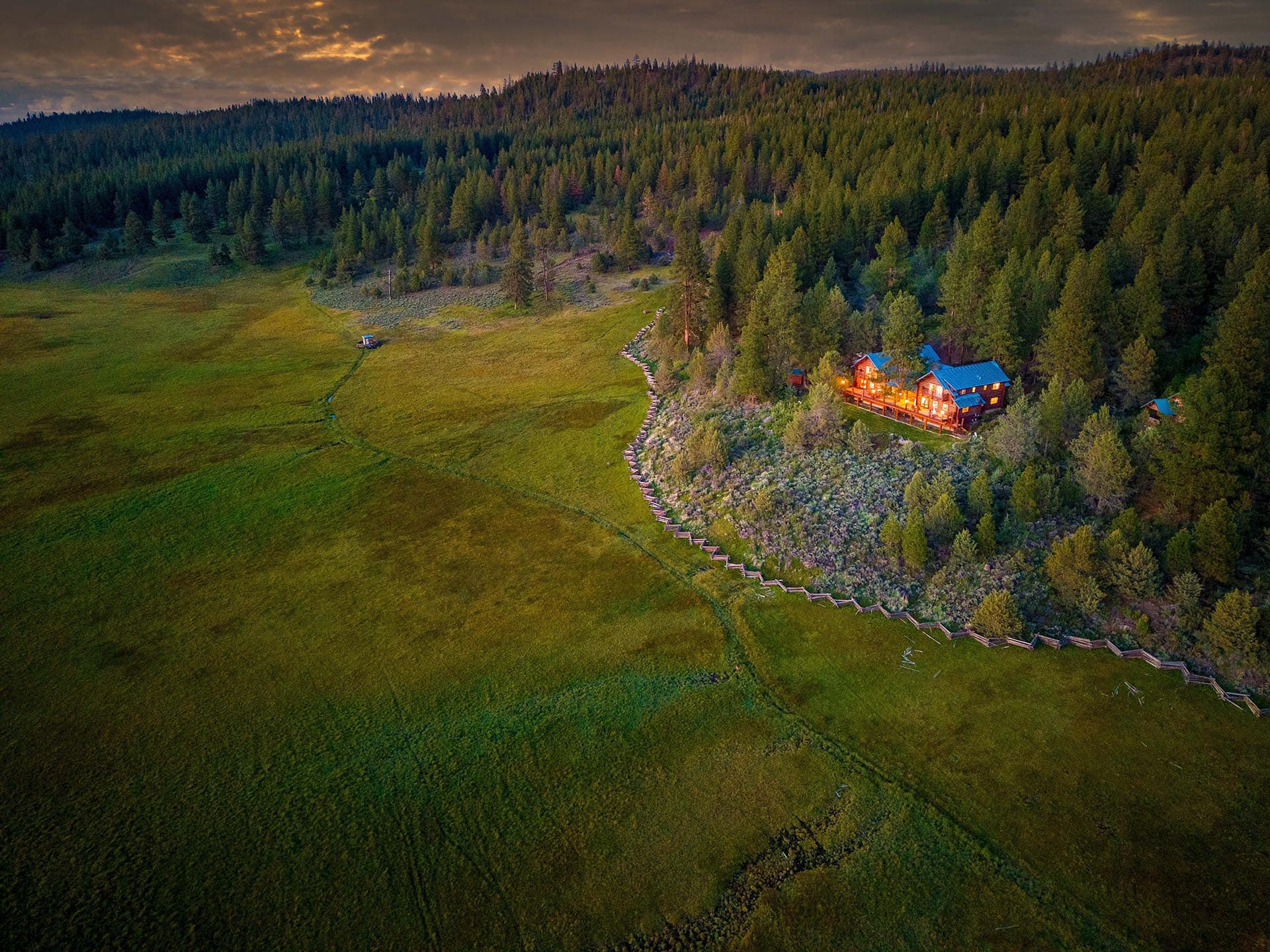 night glow meadow lodge oregon aspen ridge ranch