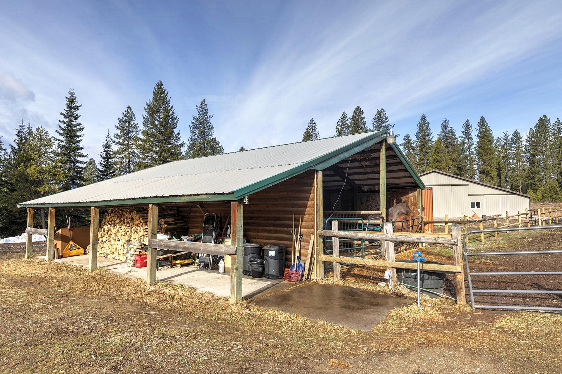 property with barn Montana cabinet mountain wilderness retreat