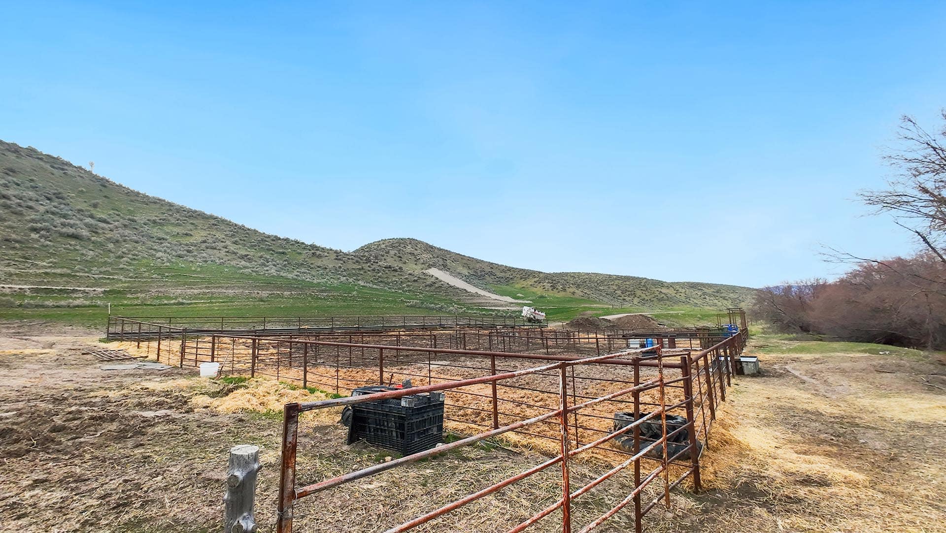 property with corrals Idaho the davis lodge at loafer creek falls