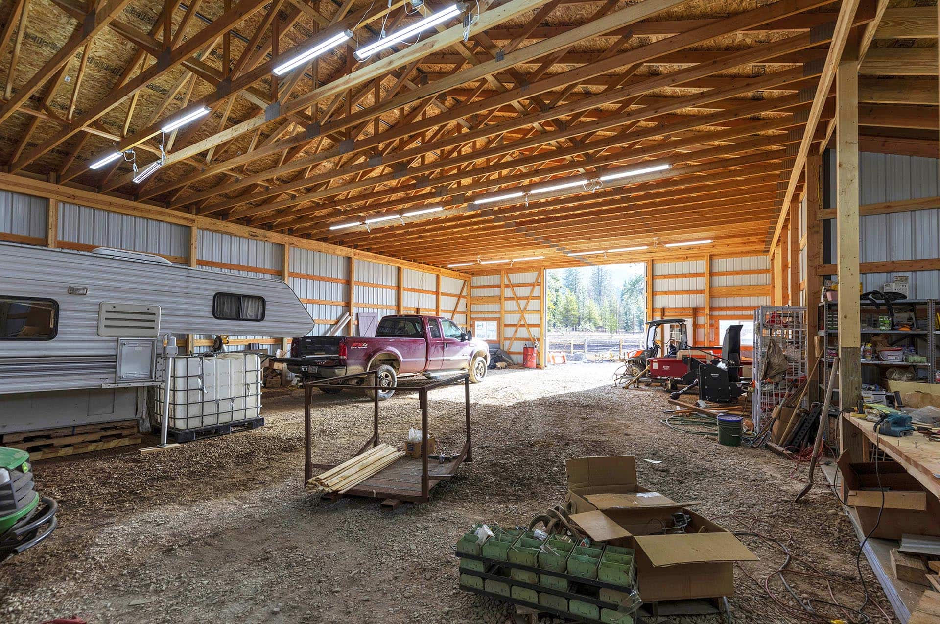 property with shop Montana cabinet mountain wilderness retreat