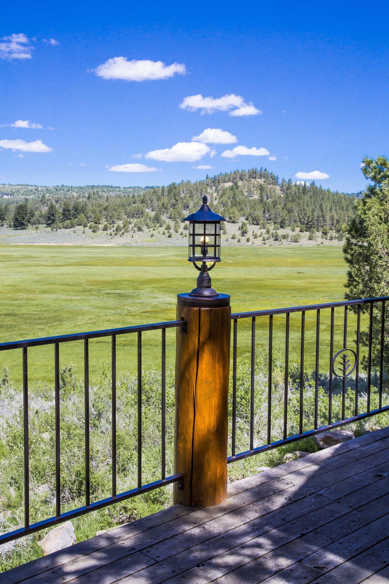 ranch deck meadow view oregon aspen ridge ranch