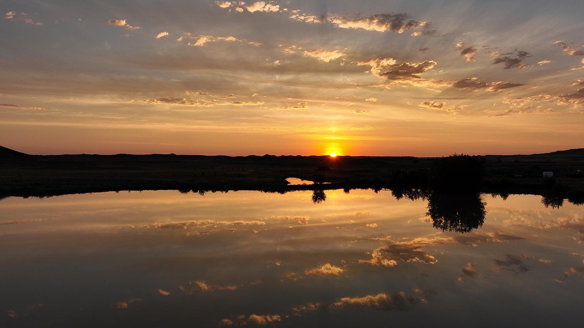 sunrise montana over the cliff ranch on little porcupine creek
