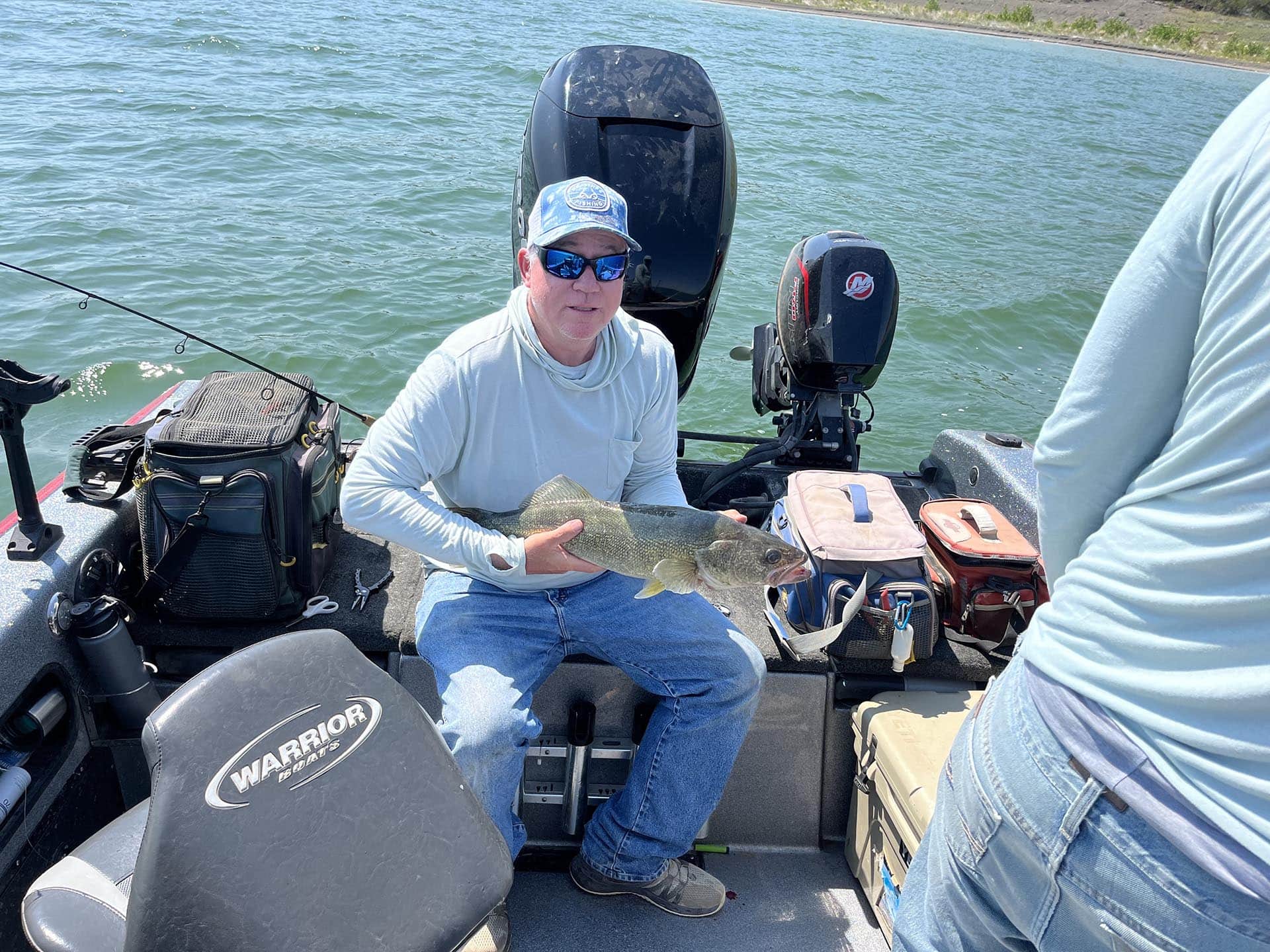 walleye fishing montana over the cliff ranch on little porcupine creek