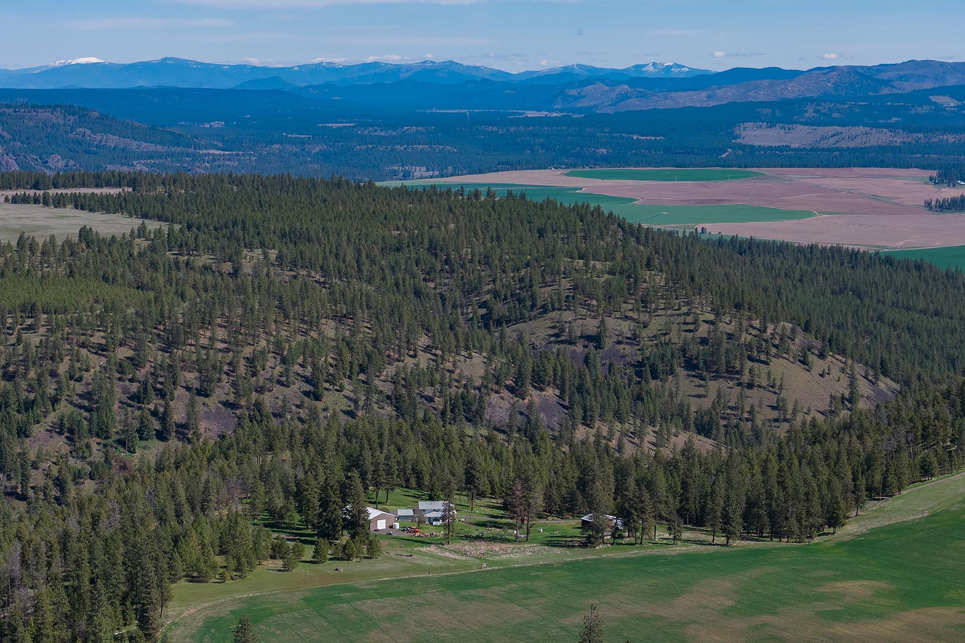 Mountain Aerial Washington Canyon Ridge Ranch