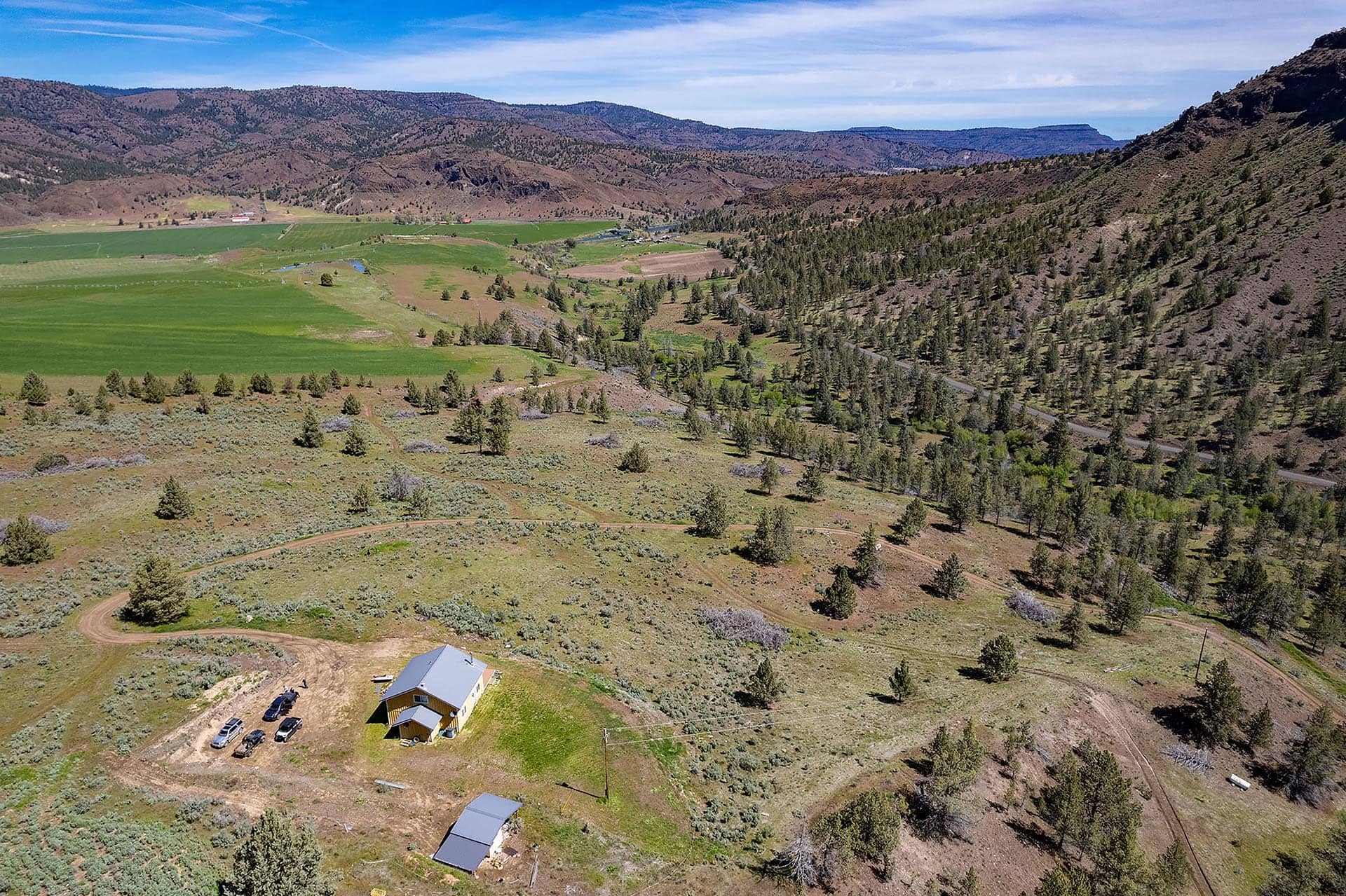 aerial oregon the farm at campbell crossing