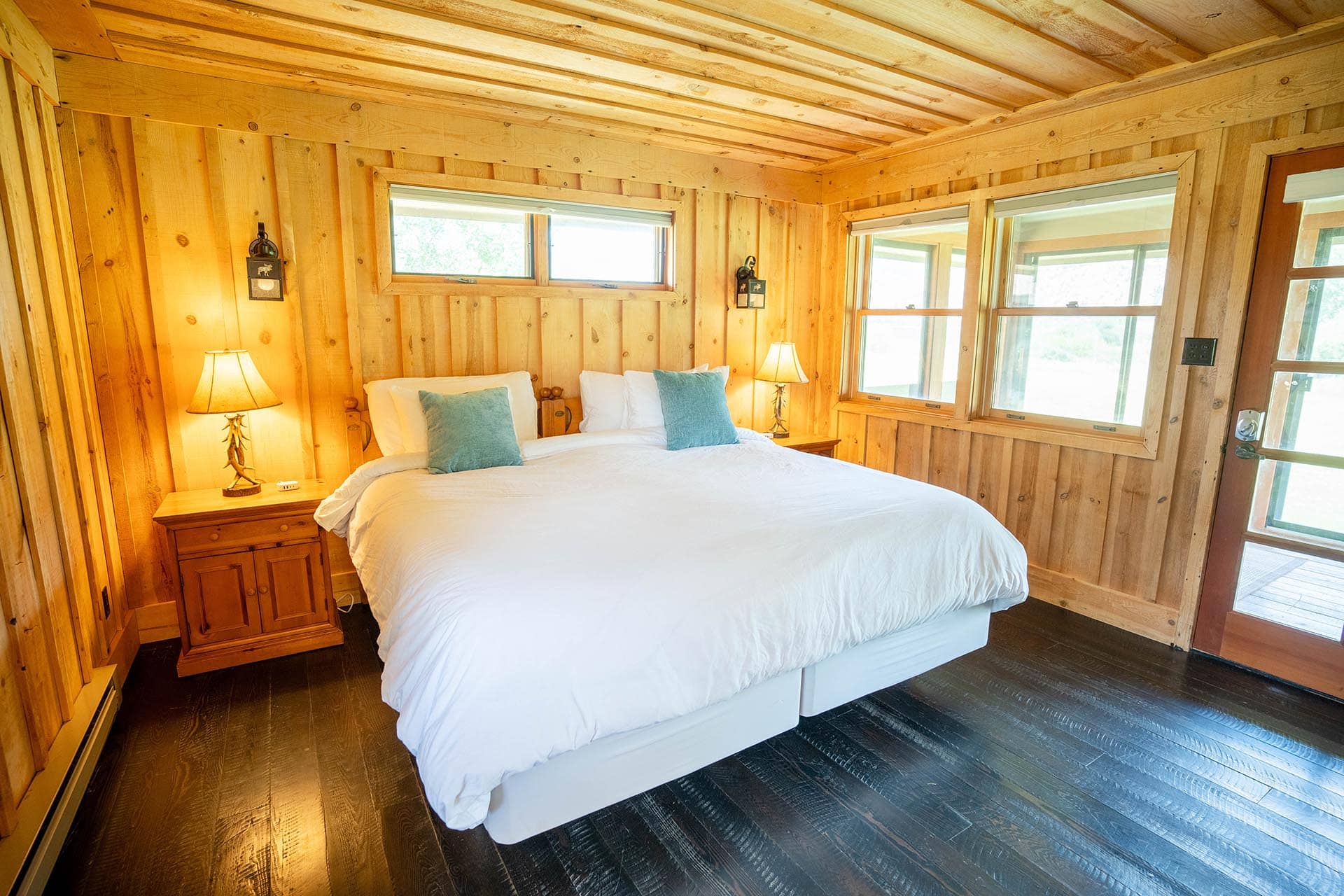 cabin bedroom view montana complete fly fisher