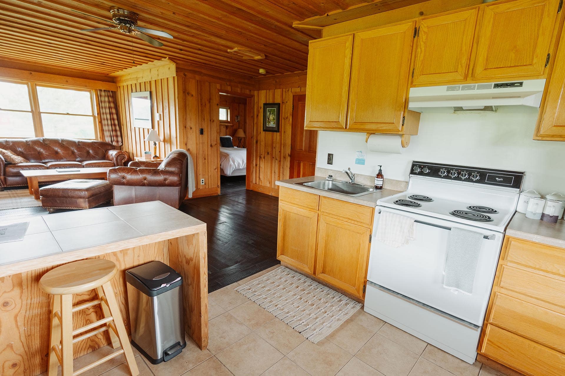 cabin kitchen montana complete fly fisher