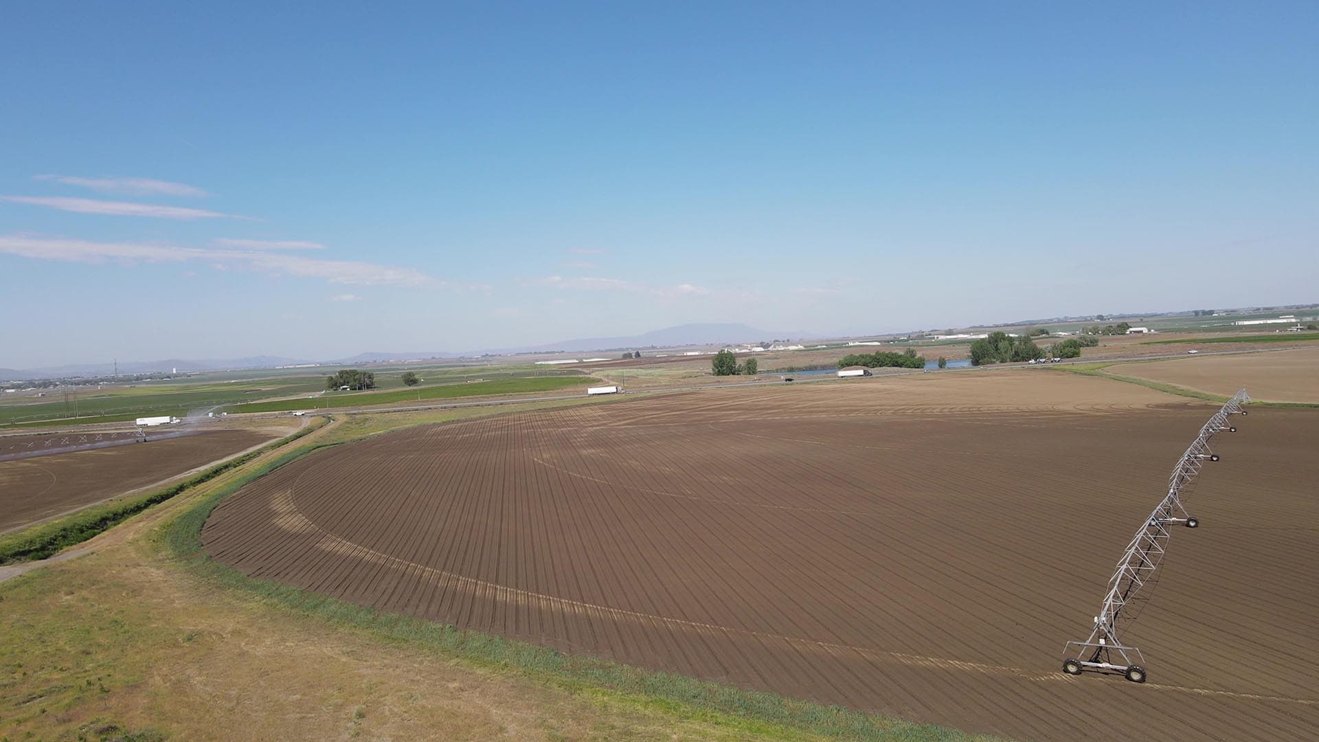 circle irrigation farm washington preston organic irrigated farm