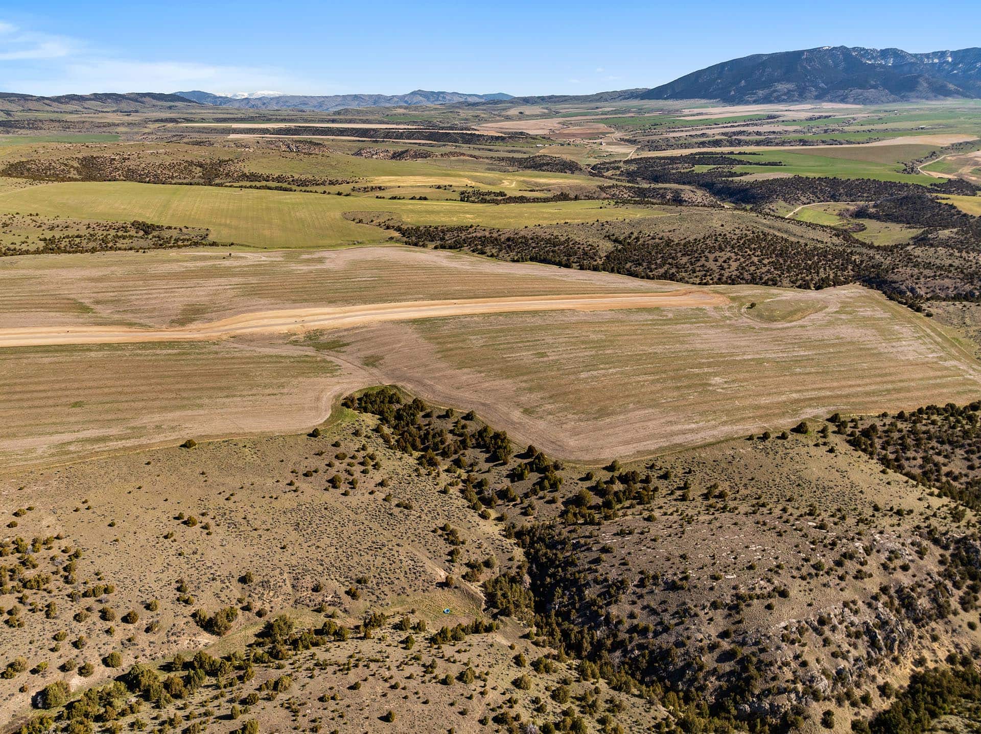 cultivated fields divided by deep brushy ravine land for sale montana golden meadow at sxs ranch