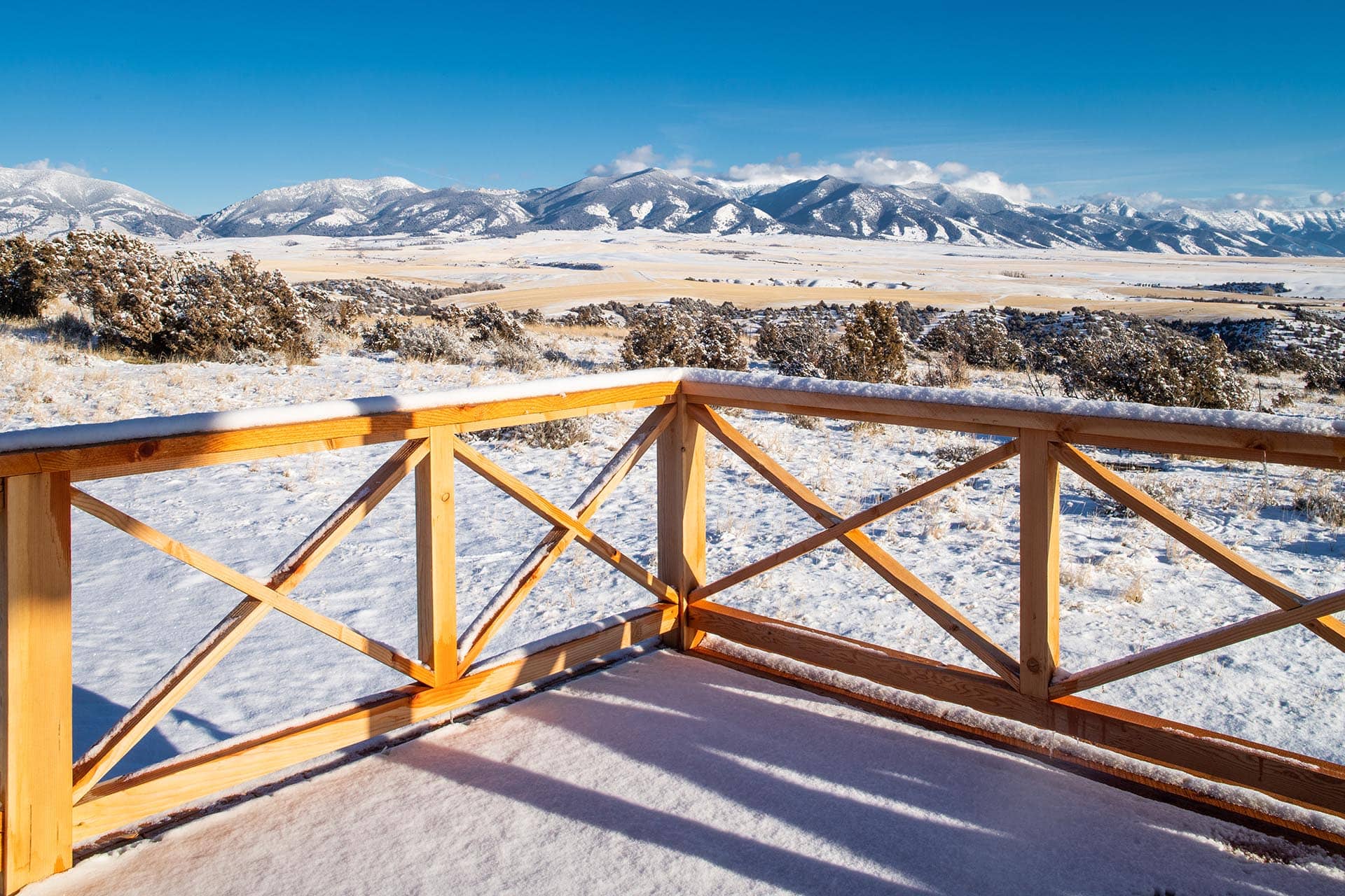 deck winter montana dry creek wilderness at sxs ranch