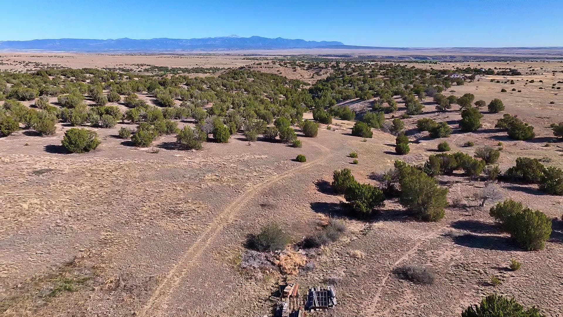 expansive pinyon juniper land with mountain views colorado mchenry ranch