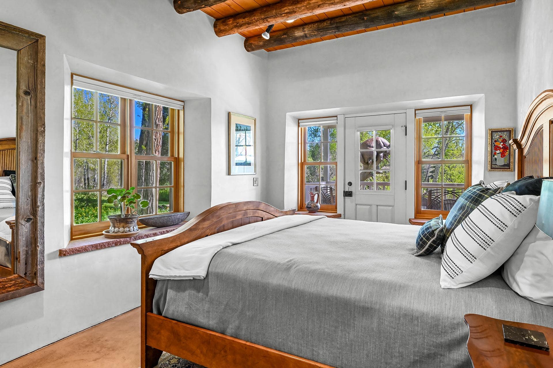 homes for sale with beamed bedroom new mexico old canones creek ranch