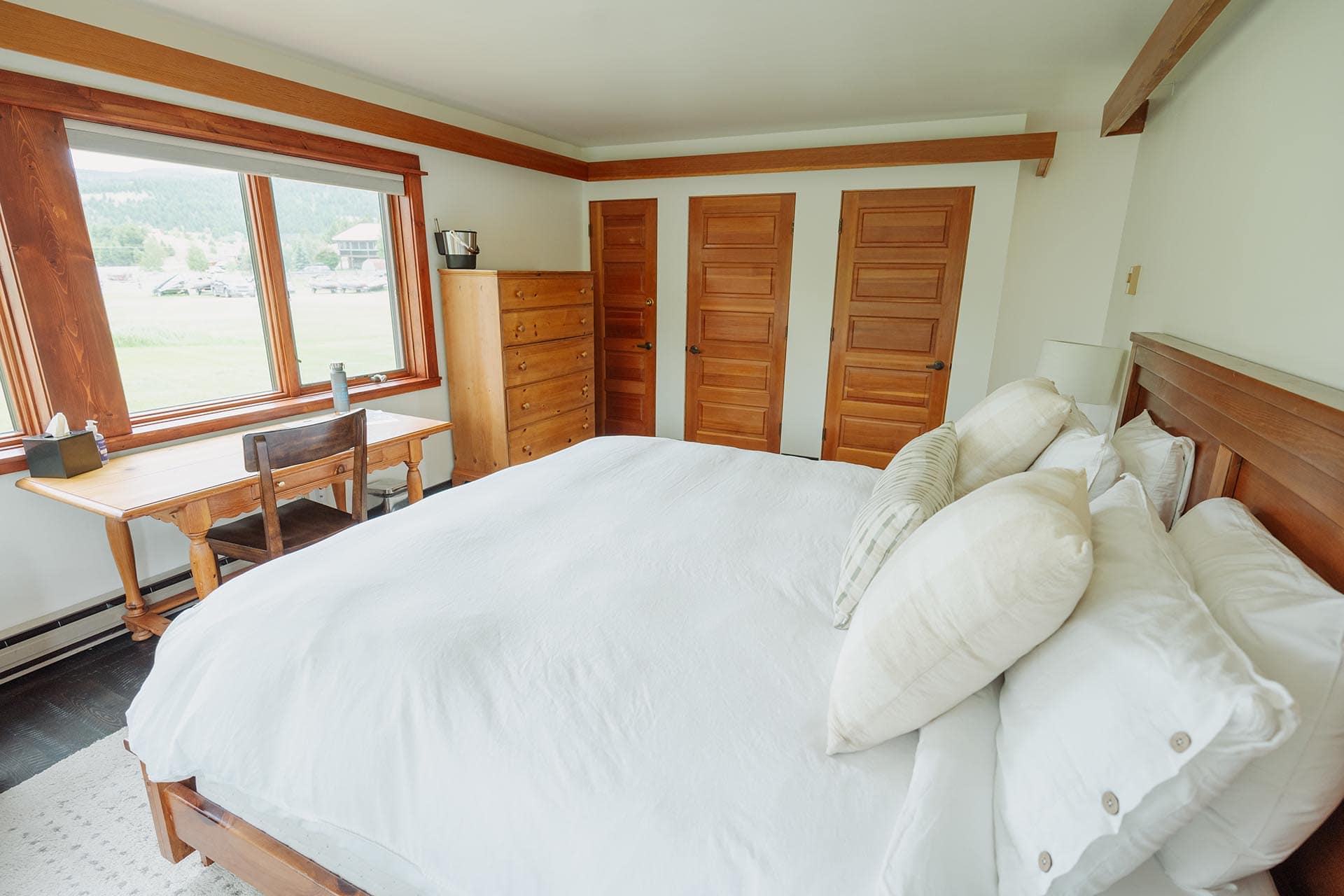 lodge bedroom view montana complete fly fisher