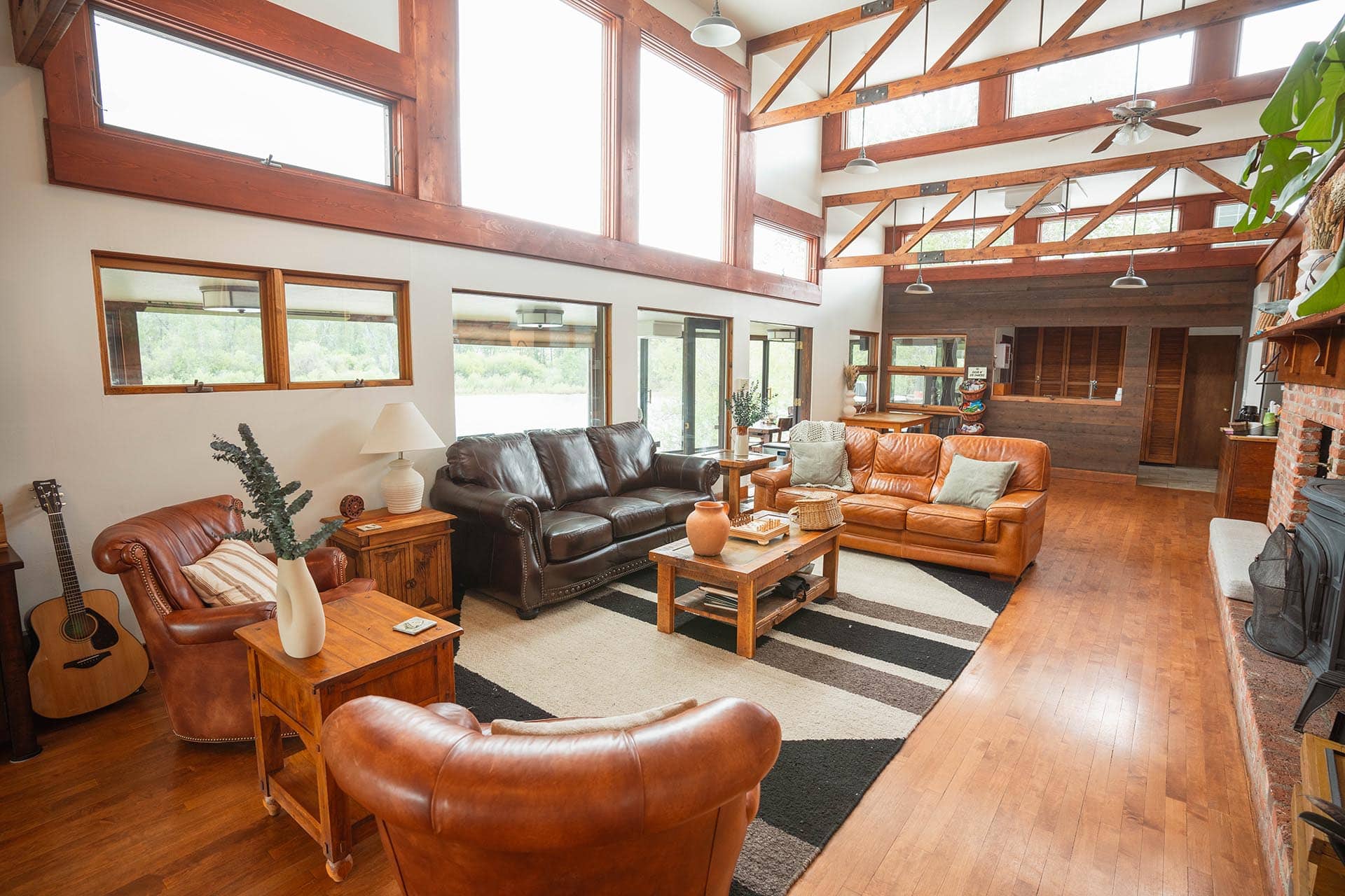lodge living area montana complete fly fisher