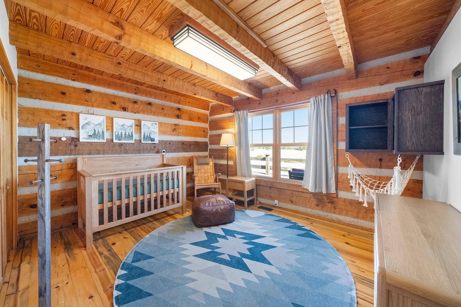 log home nursery room colorado mchenry ranch