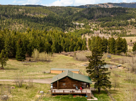 log home property for sale montana harrison hollow