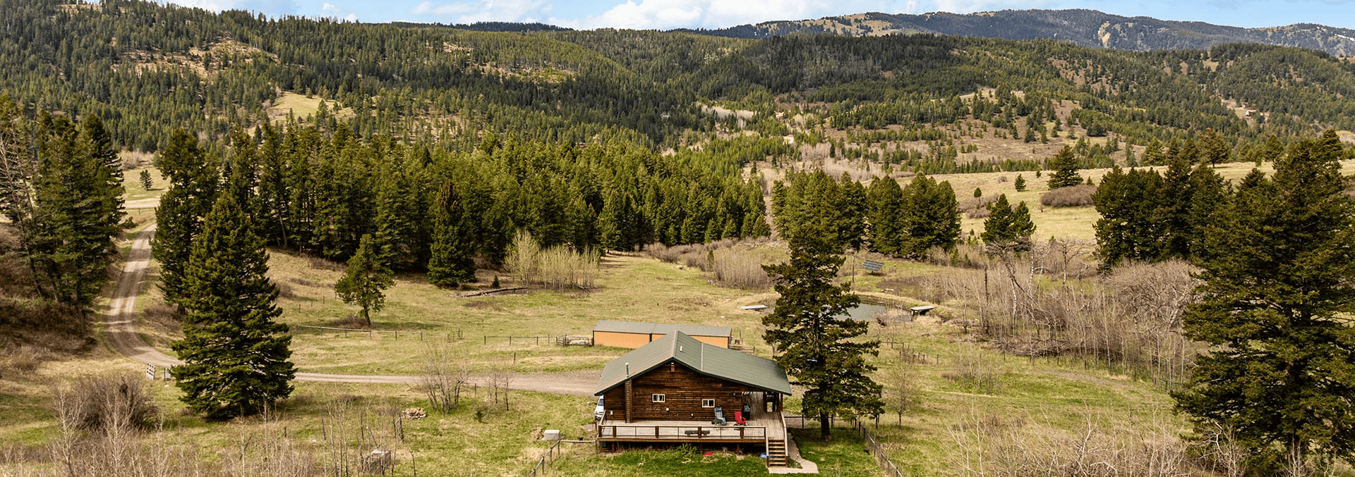 log home property for sale montana harrison hollow