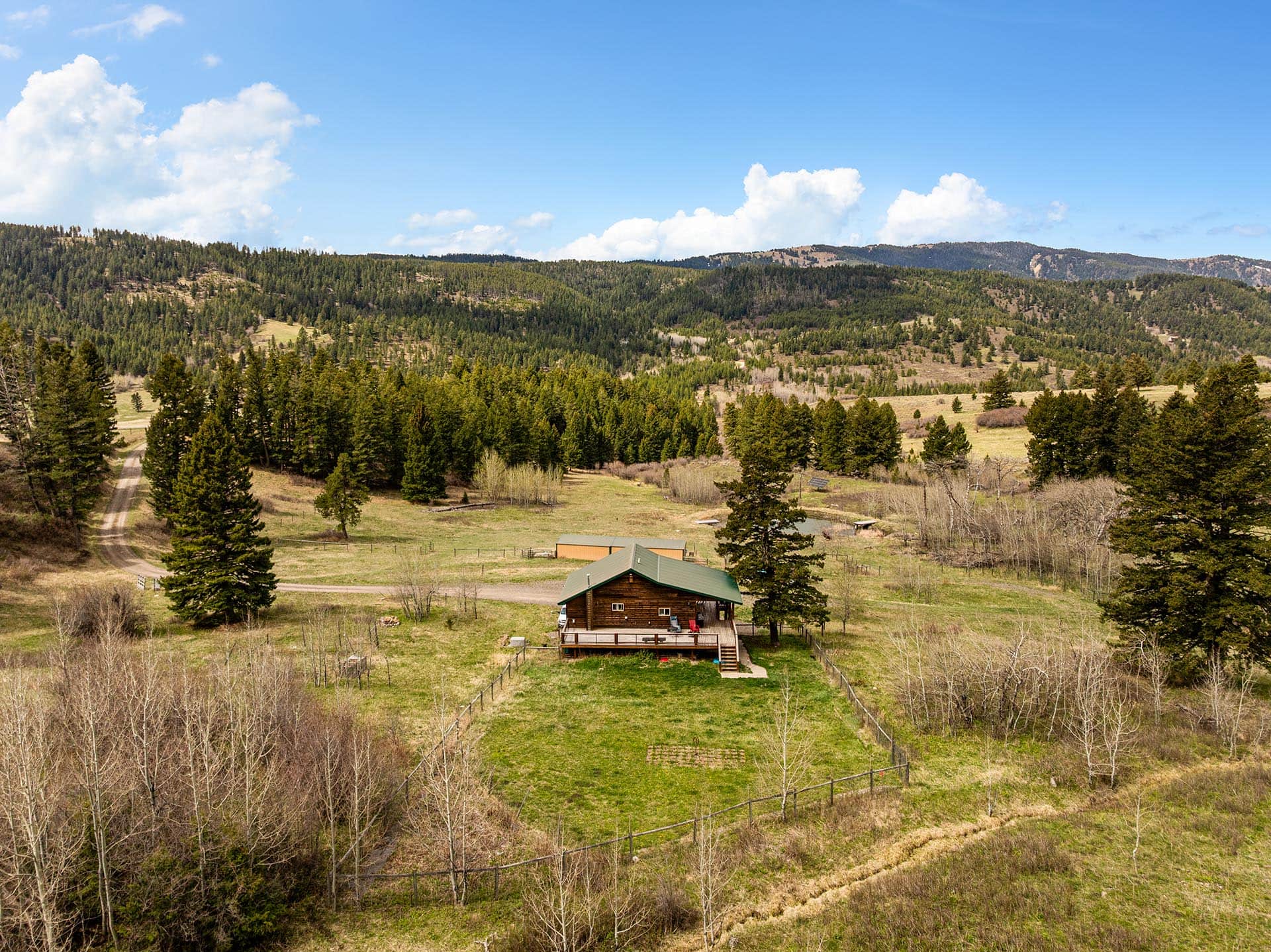 log home property for sale montana harrison hollow