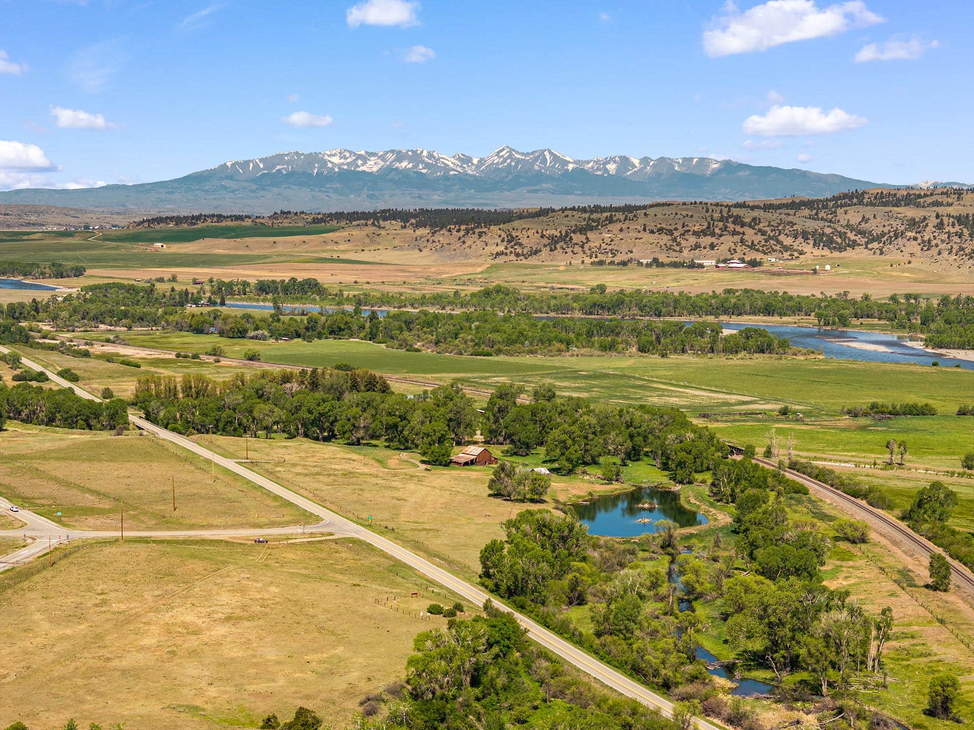 mountain view property with pond and barn for sale montana mallard springs ranch