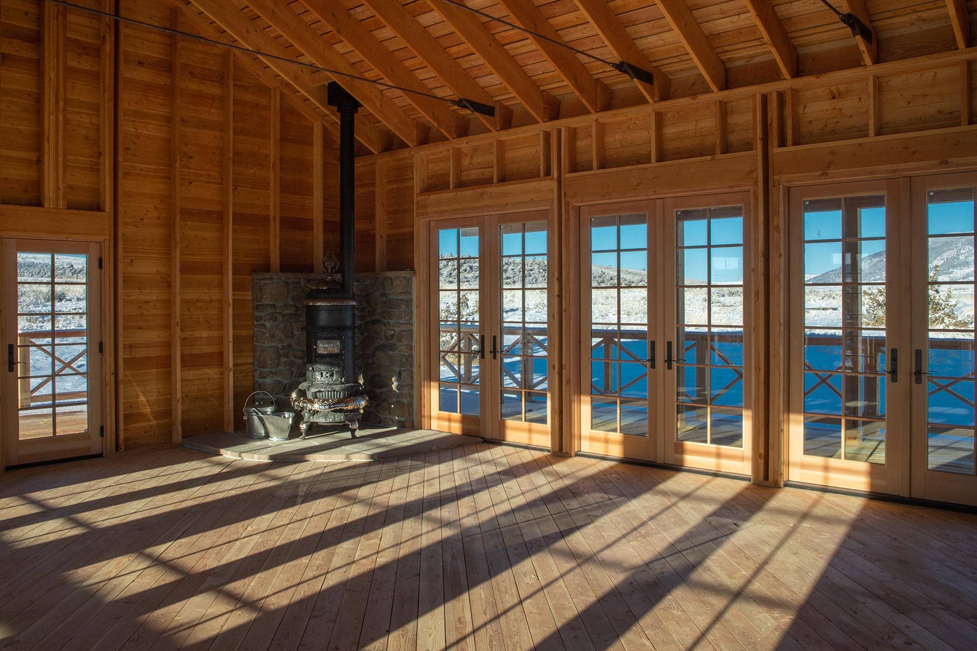 off grid cabin event space montana dry creek wilderness at sxs ranch