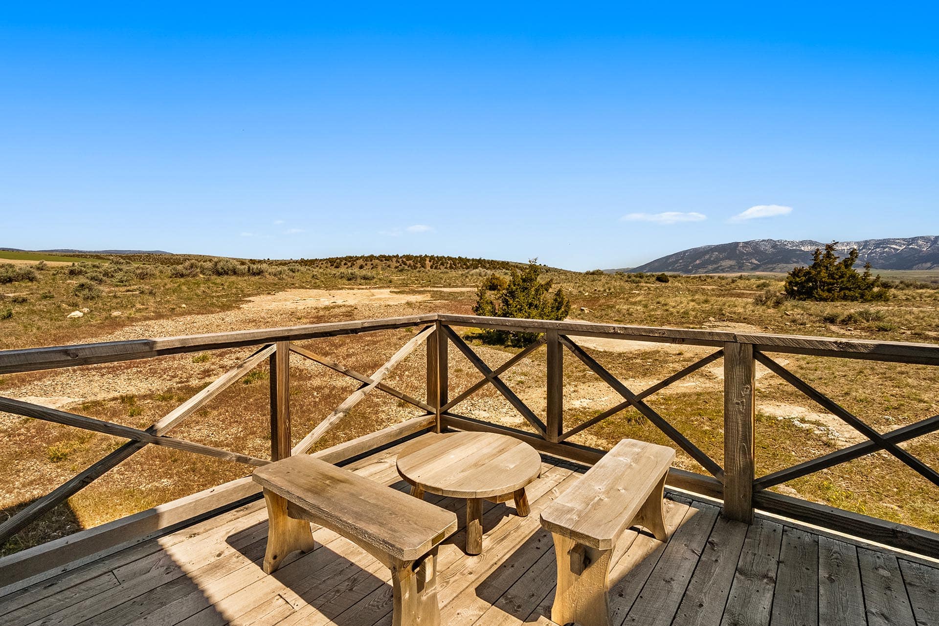 off grid cabin event space porch montana dry creek wilderness at sxs ranch